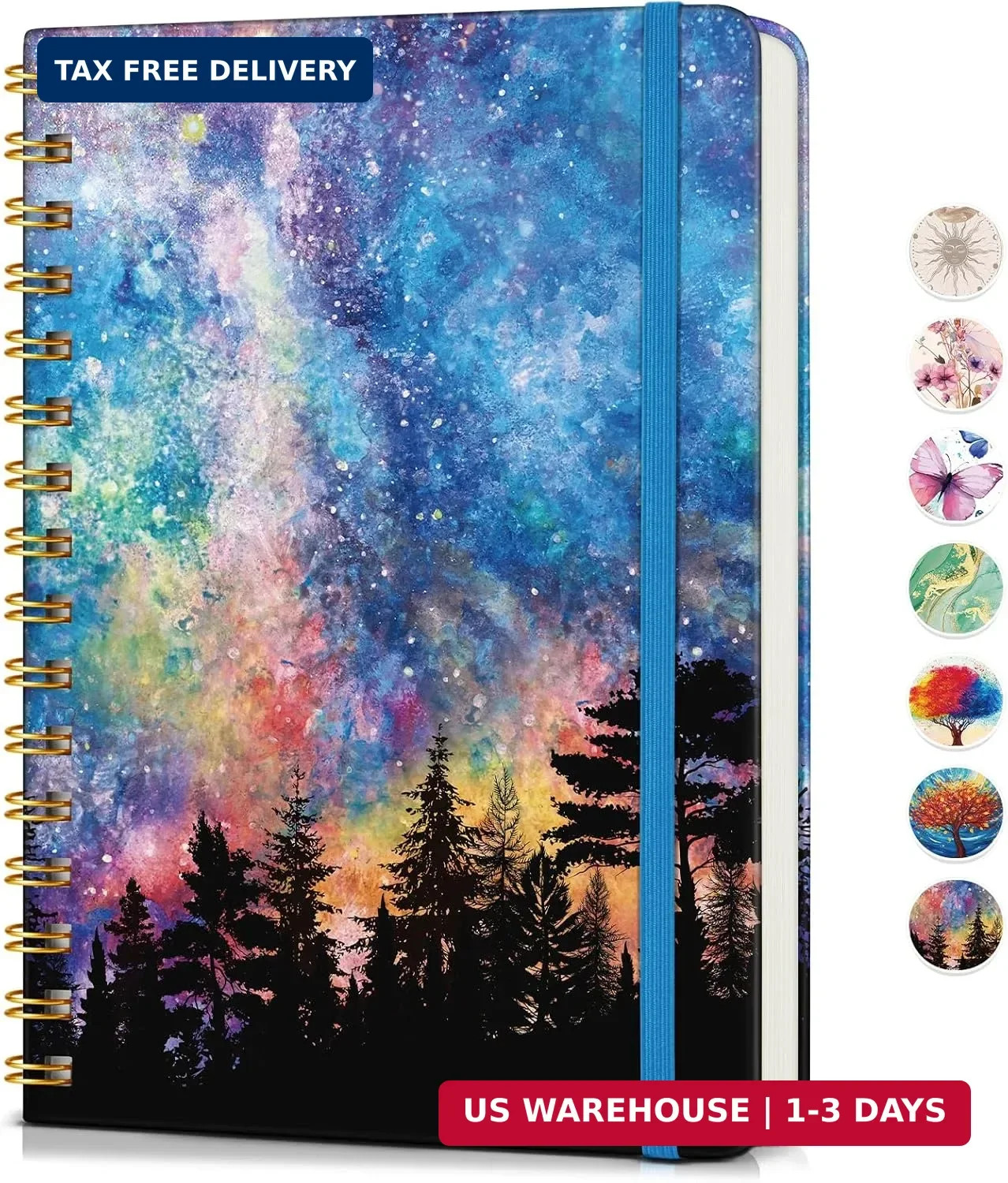 Lined Spiral Journal Notebook,A5 Cute Hardcover 150 Pages College Ruled Notebook