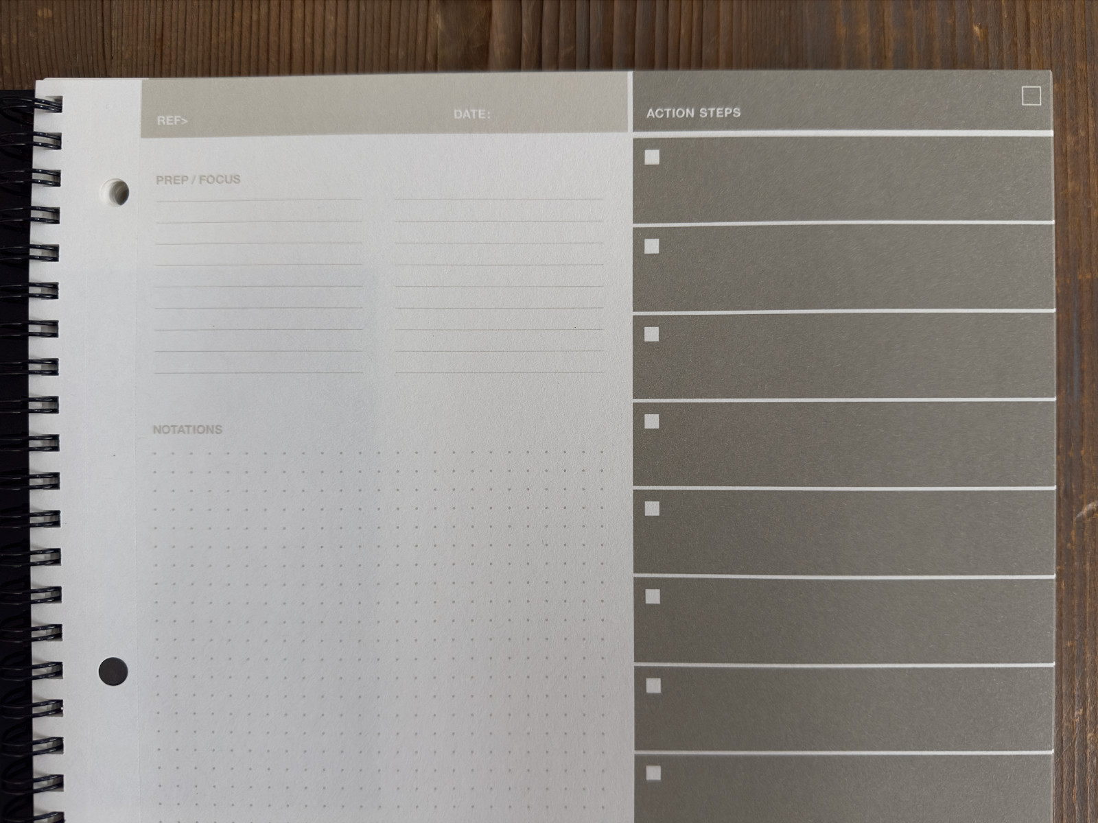 Brand New Sold Out Action Method “Action Book Grey” Note Book Journal 8.5″x10.5″