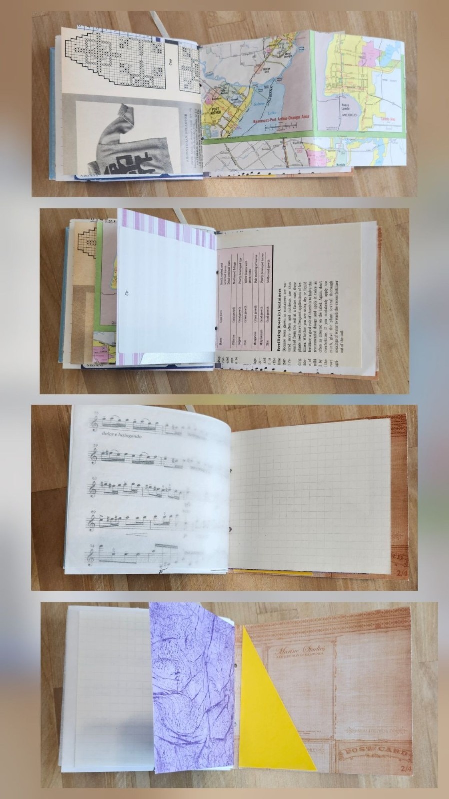 Junk journal Handmade 64 pages Colorful