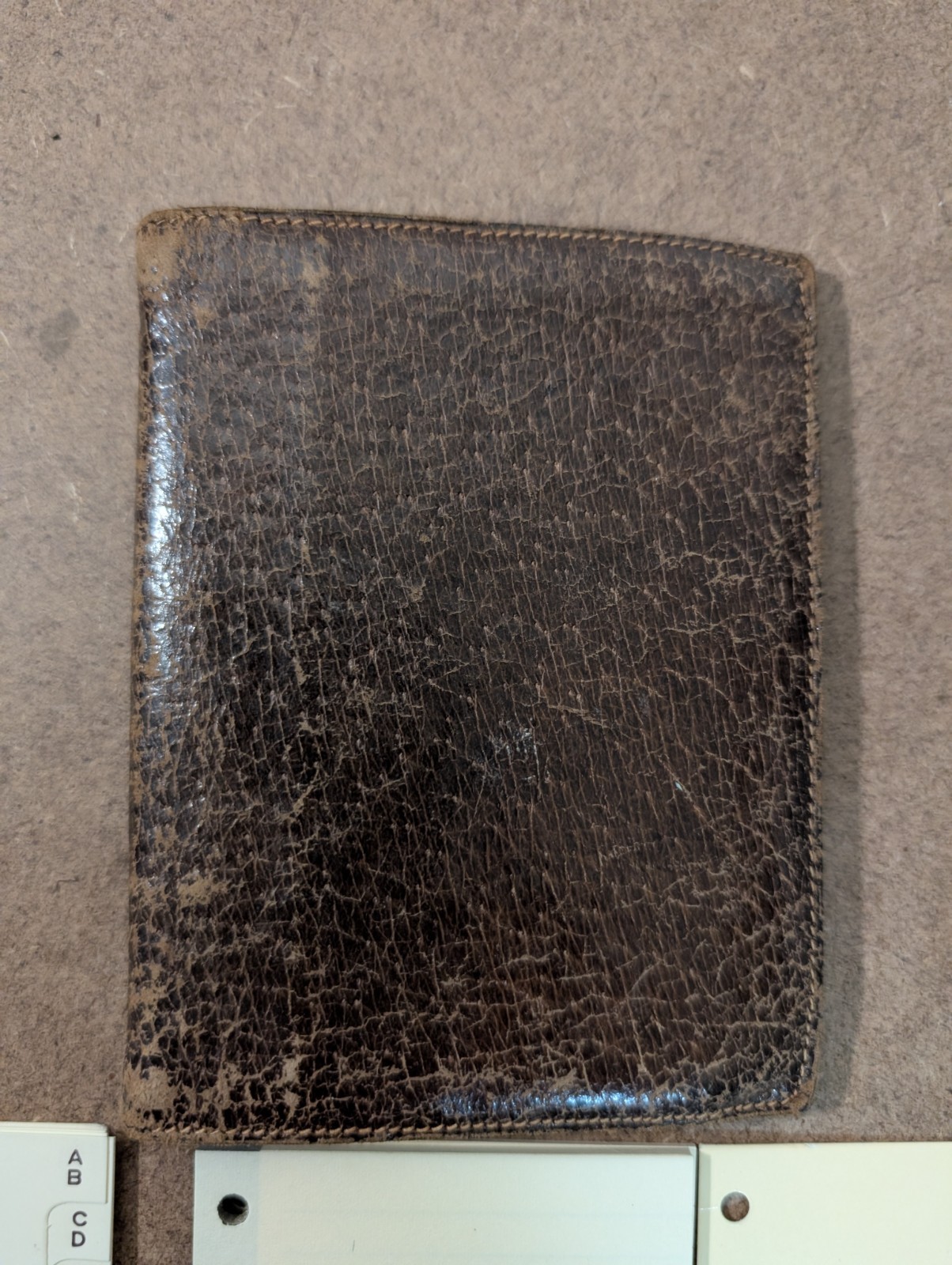 Vintage Gucci Leather Mini Agenda Made In Italy Brown w/ New Inserts Card Holder