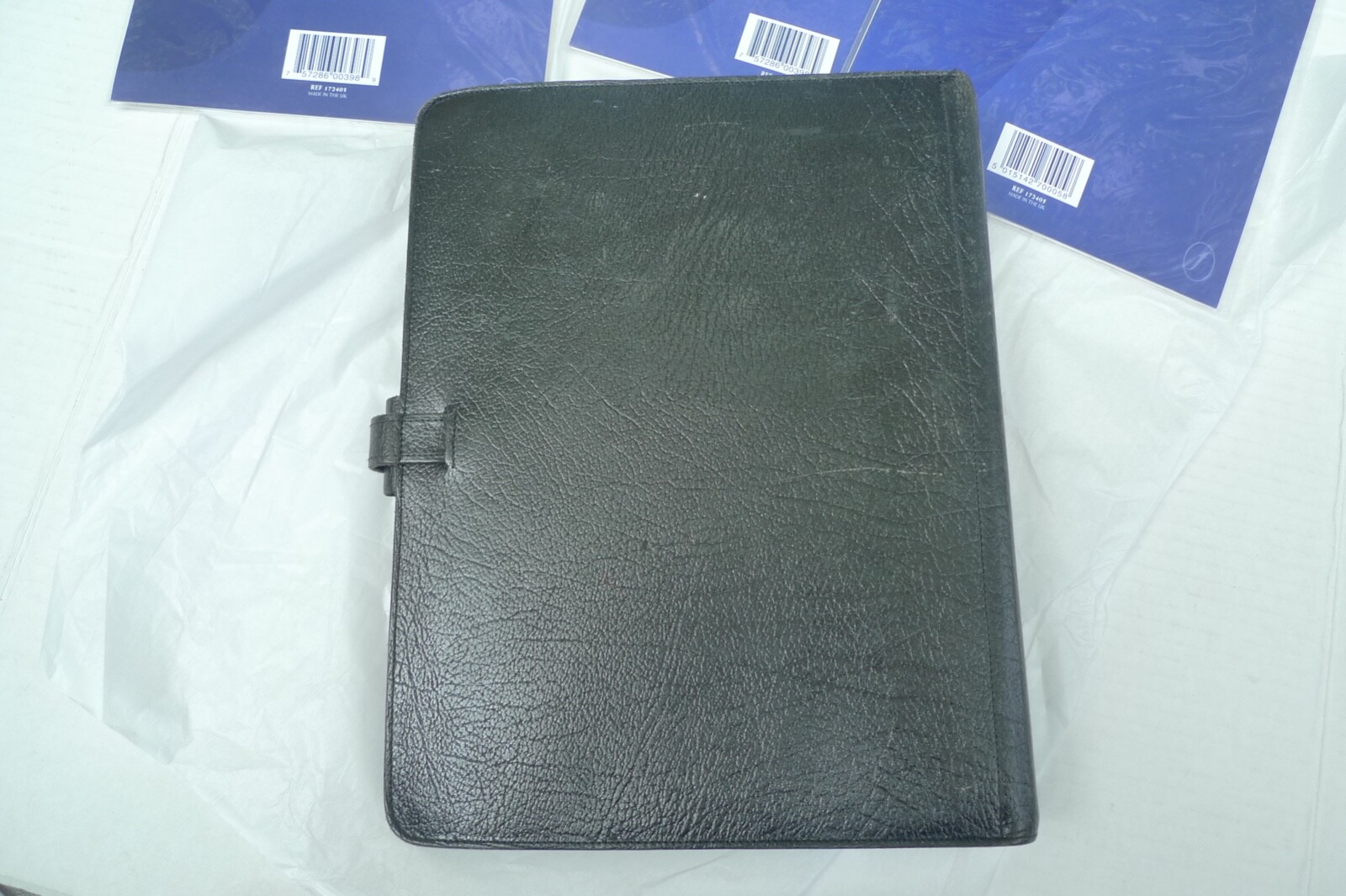 DESKFAX / FILOFAX – DX1 CLF 7/8- LEATHER PLANNER & MANY INSERTS – MADE IN UK