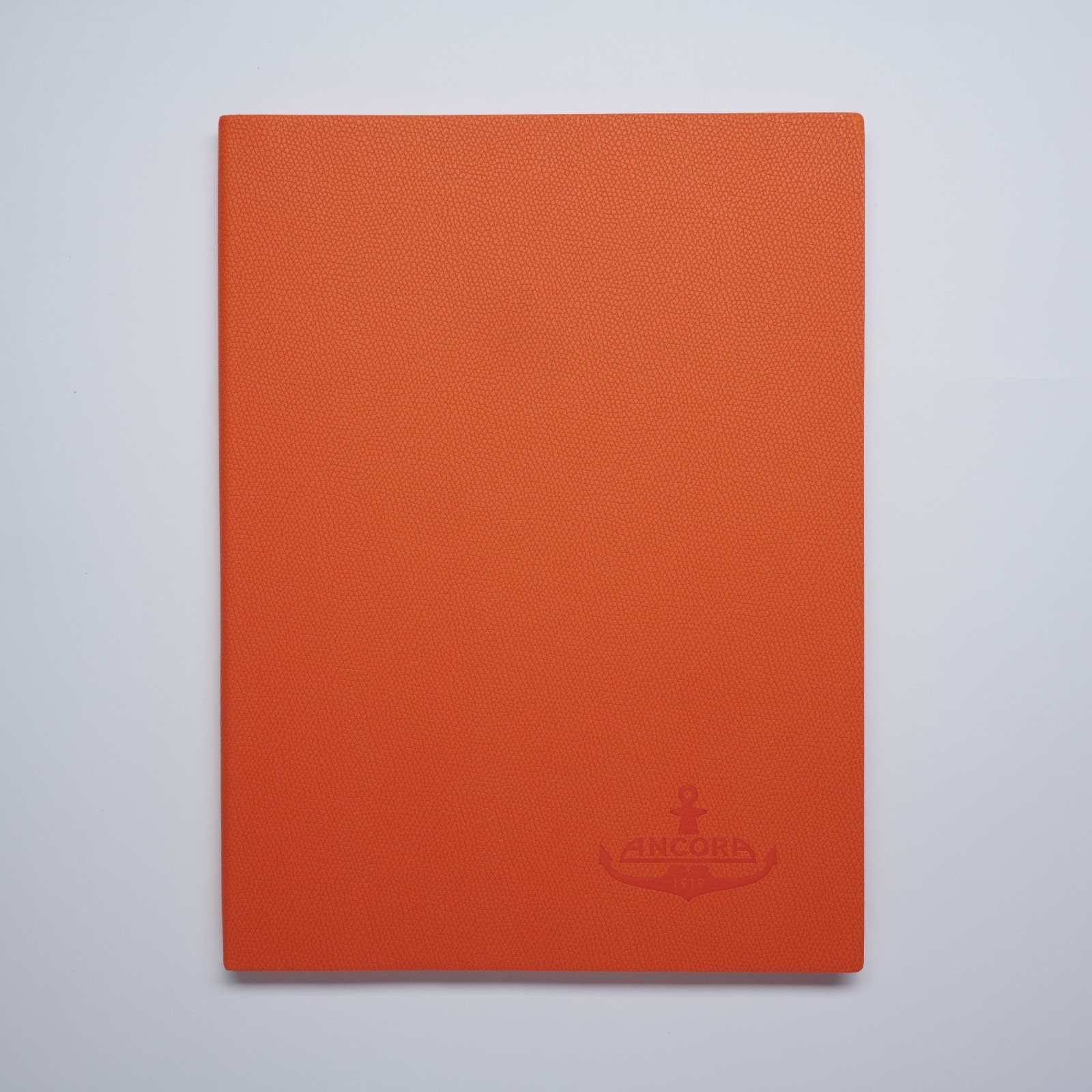 Ancora TERRACOTA FLAME Luxury ITALIAN Leather set of 3 Notebooks ( A6, A5, A4)