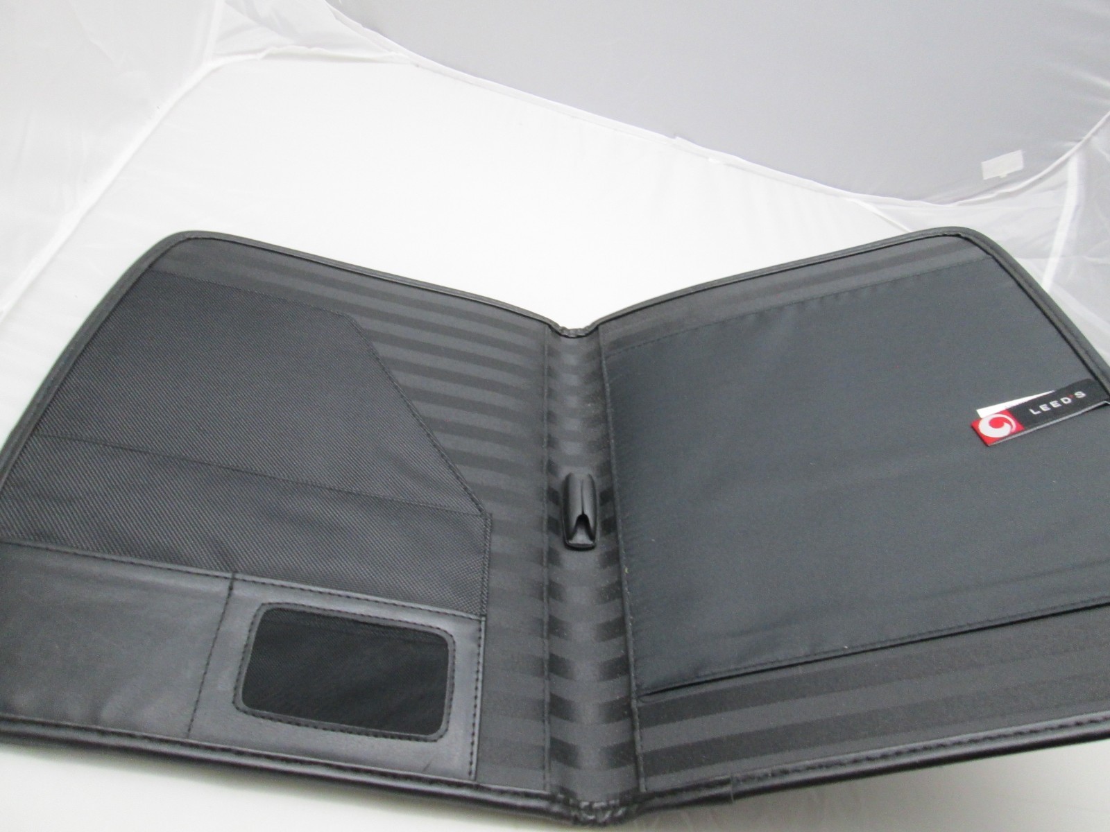 Leeds Black Portfolio Folder Organizer Planner Notepad 8.5″x11″ Legal Pad Folio