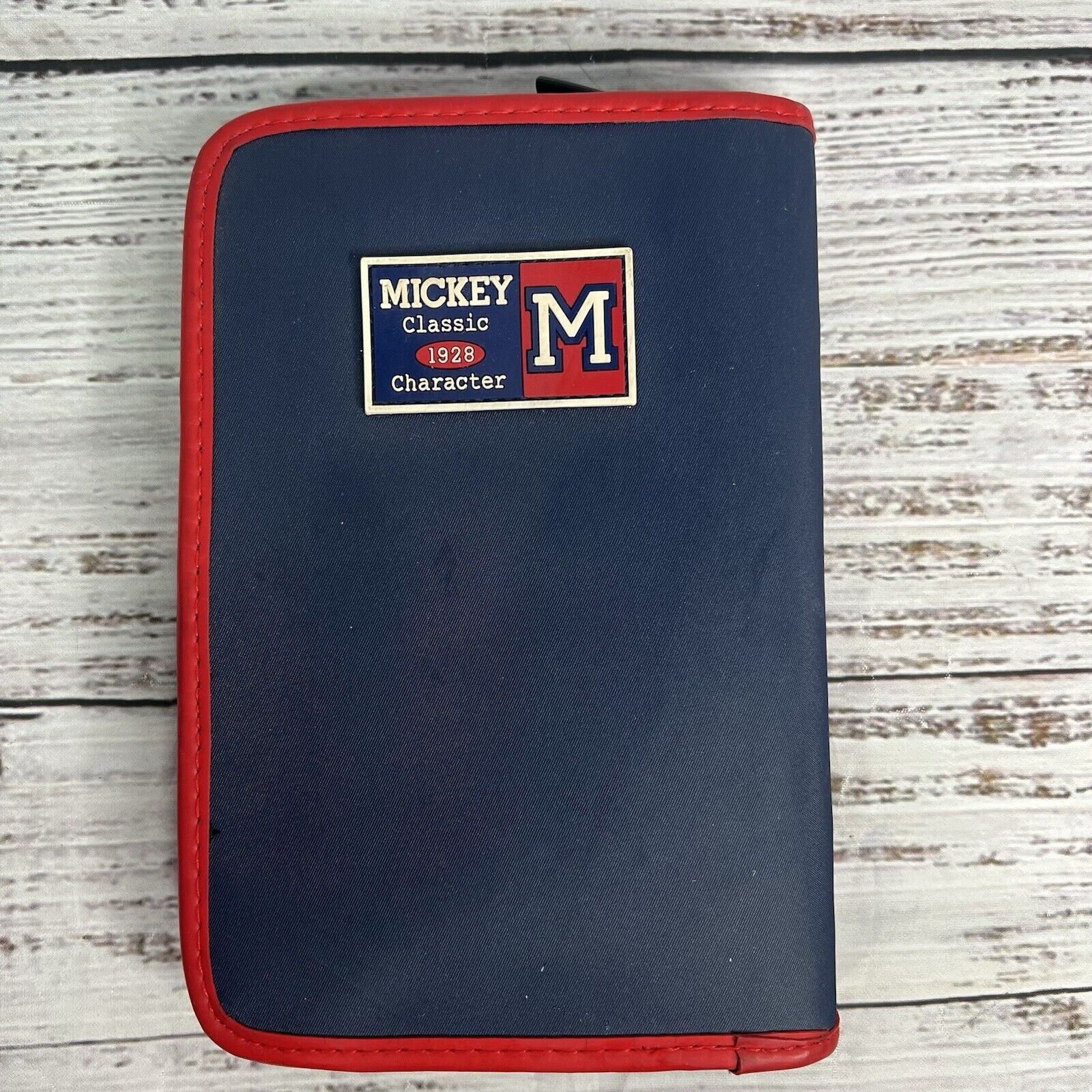Vintage Mickey Mouse Zip Around Planner Disney Personal Size 90s Y2K
