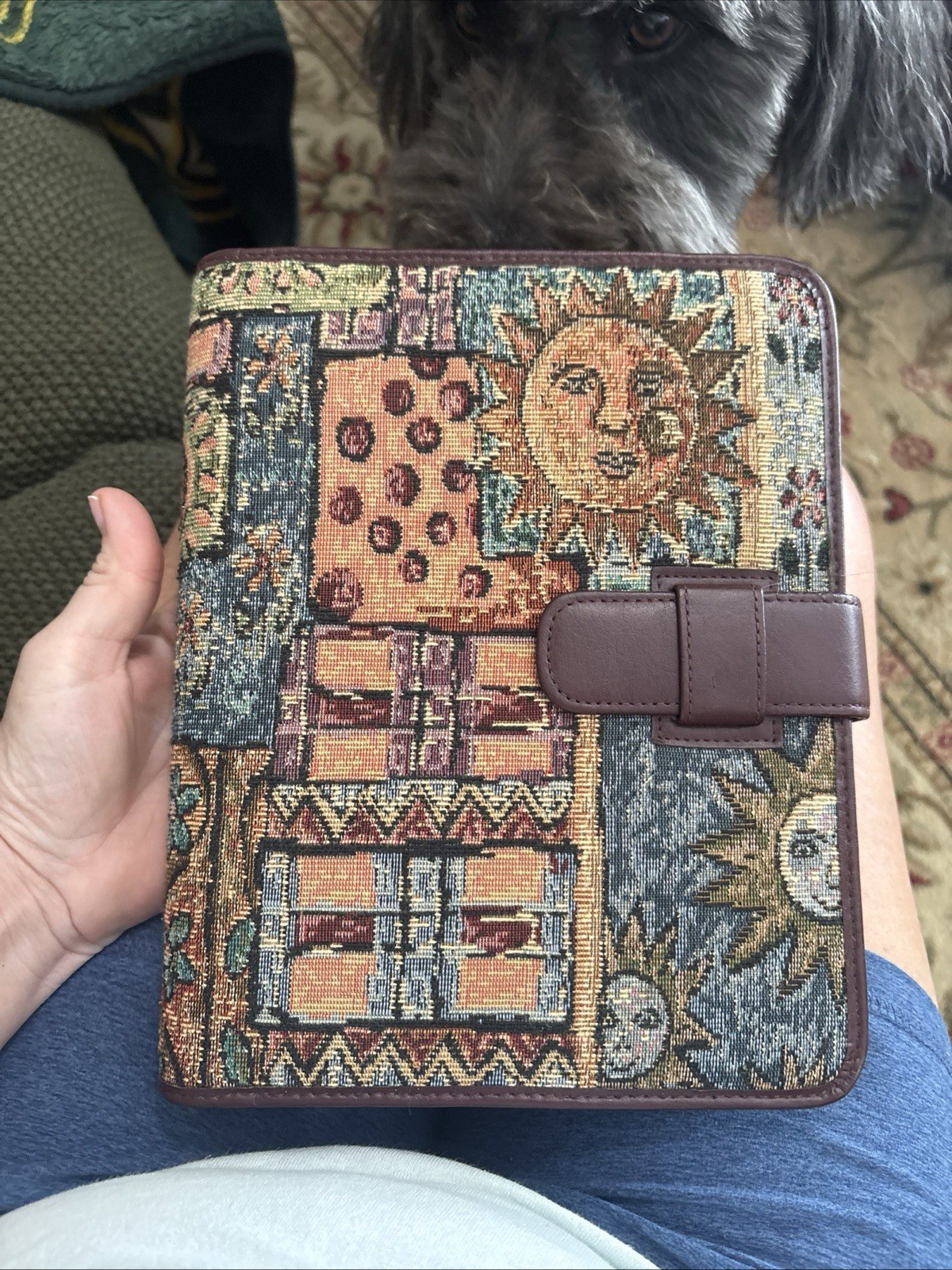 Day-Timer Desk Planner NEW Upholstery SOLEIL 8.5×11 Vintage