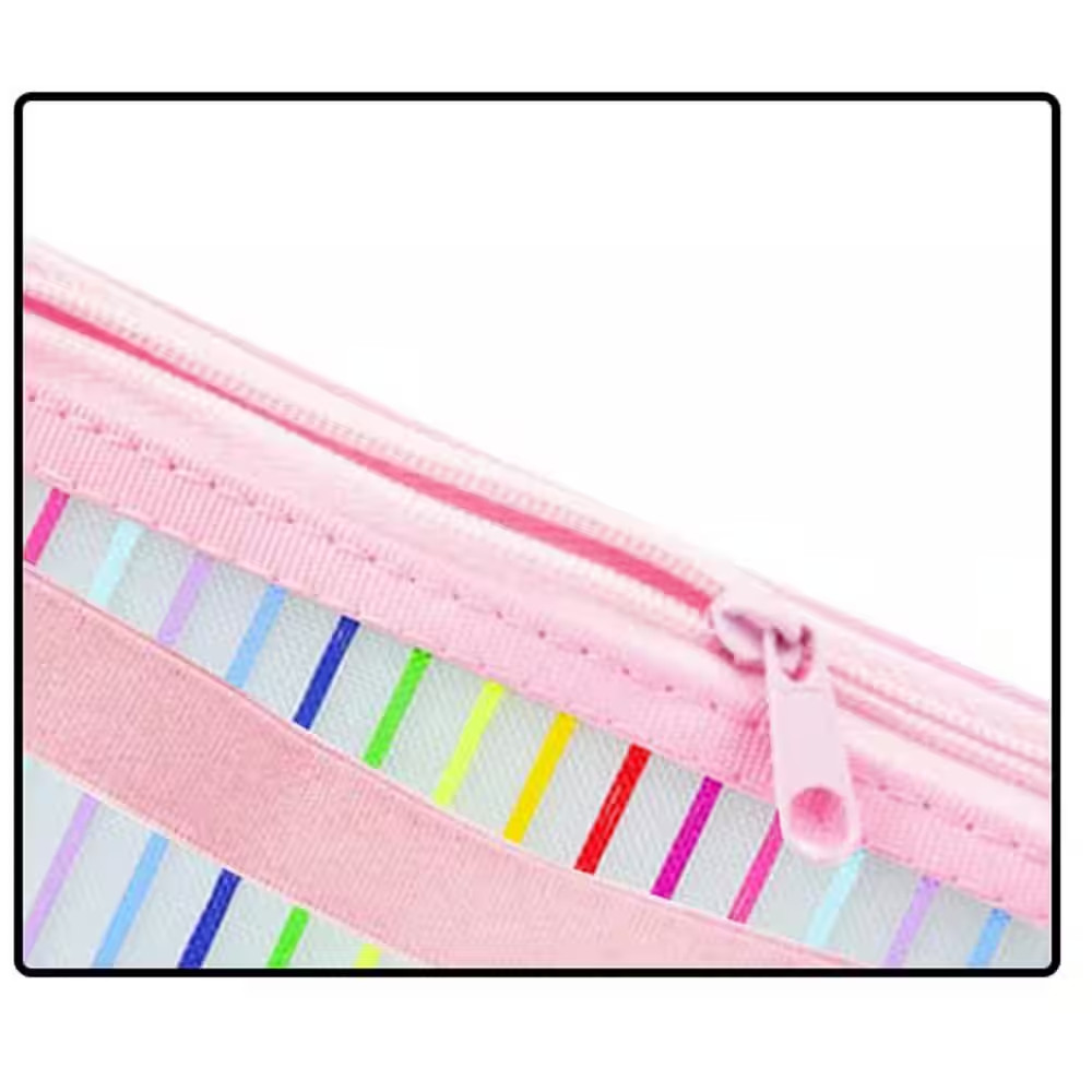 Discbound Notebook Elastic Band Pen Holder Junior Size Mesh Zipper Pouch for Pen