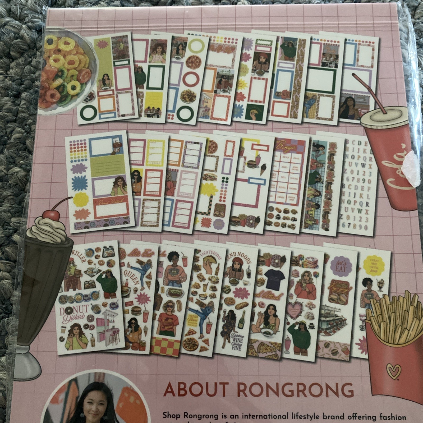 Rongrong Foodie Queen Planner Stickers Book For Planners Calendars Journals NEW