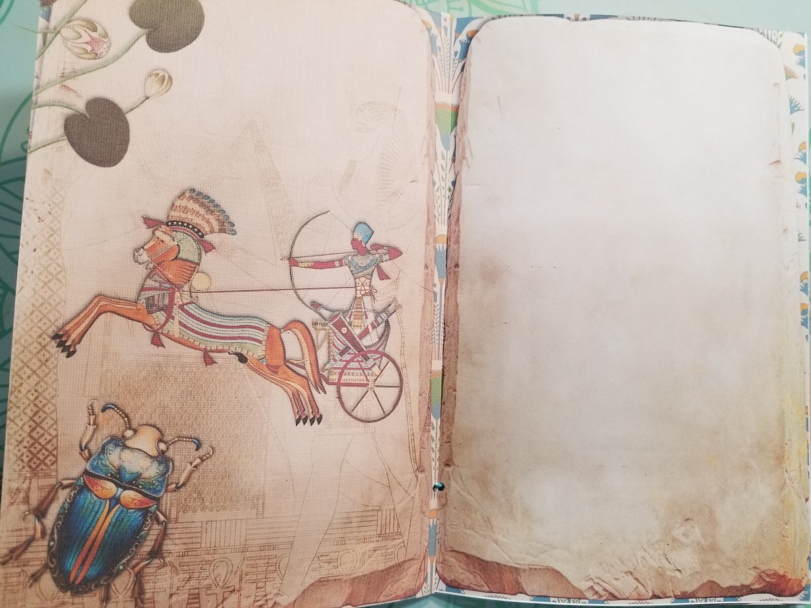 Junk Journal Booklet Blank “EGYPTIAN WONDERS” HANDMADE 5.5″x8.5″
