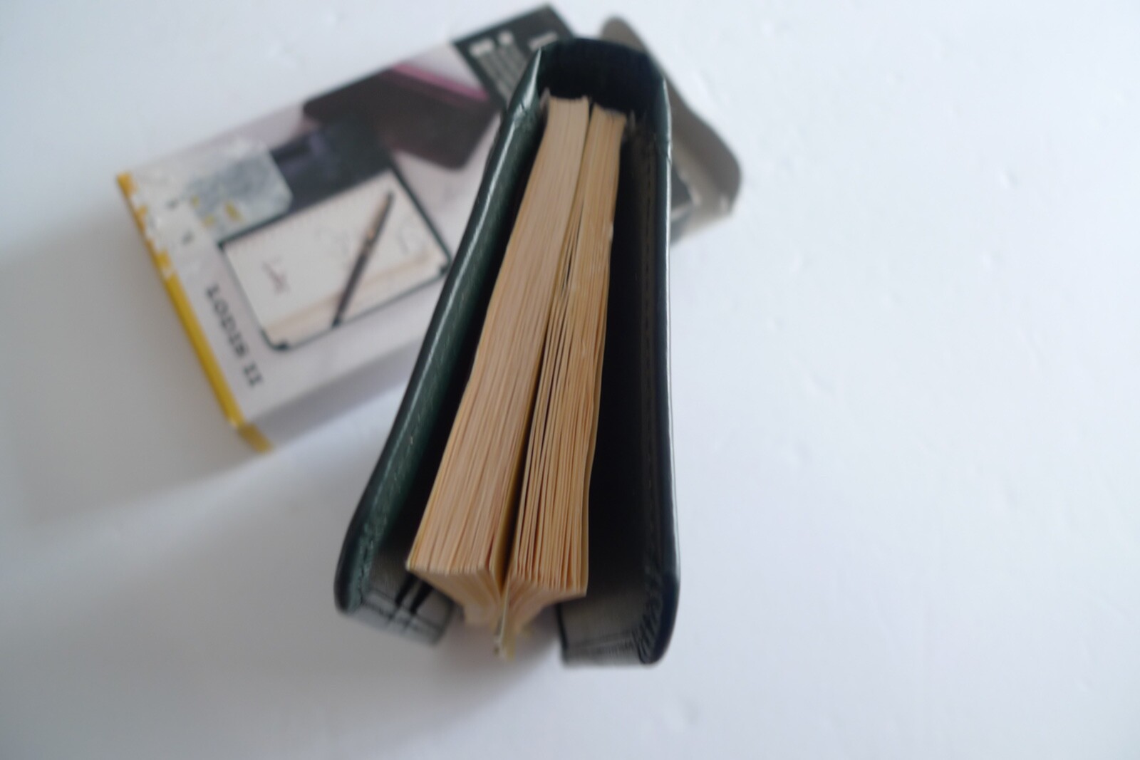 LODIS- LEATHER POCKET AGENDA- NEW OLD 1996 STOCK- IN PACKAGE-GREEN LEATHER