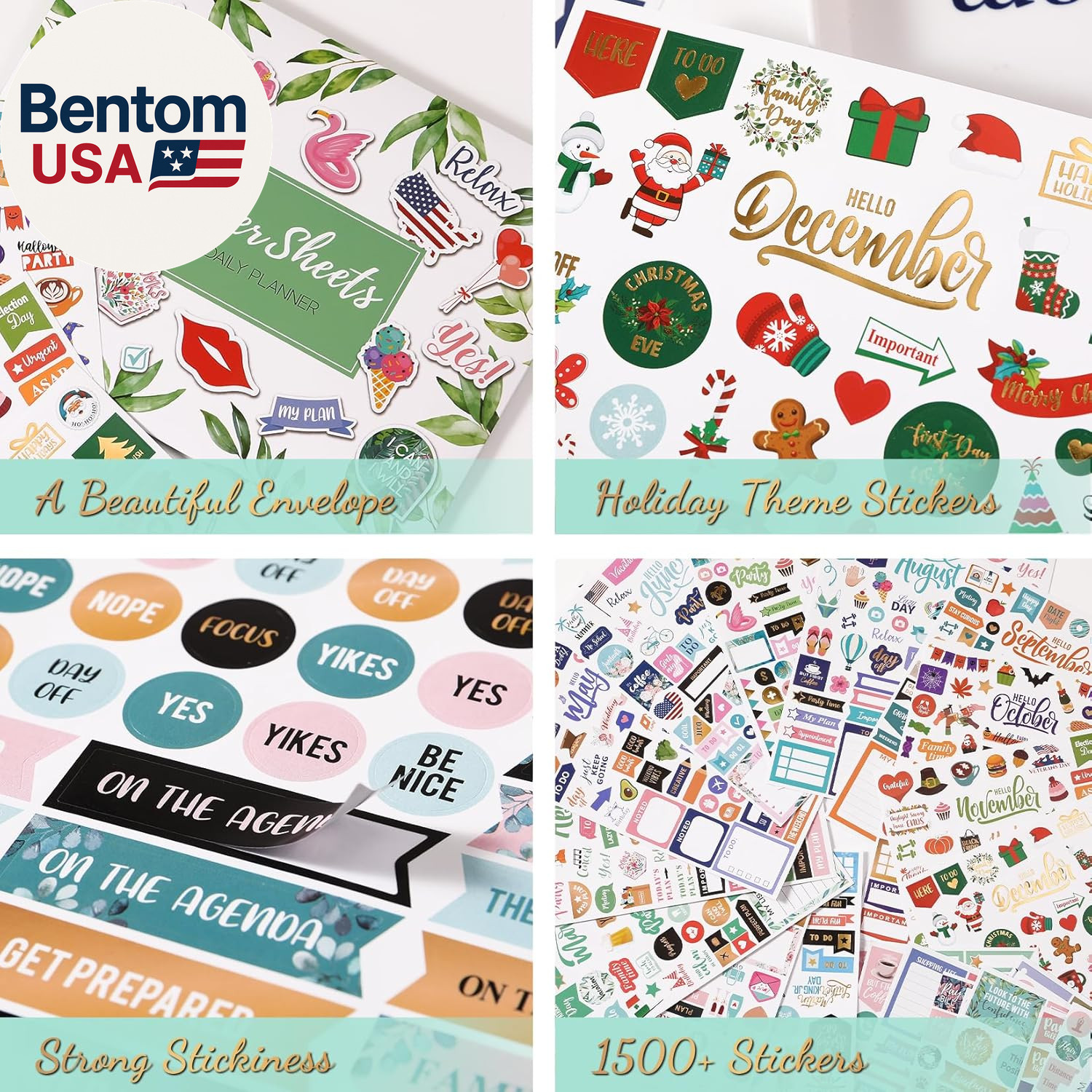 Planner Stickers – Monthly Planner Stickers and Accessories 25 Pages 1500+ Stunn