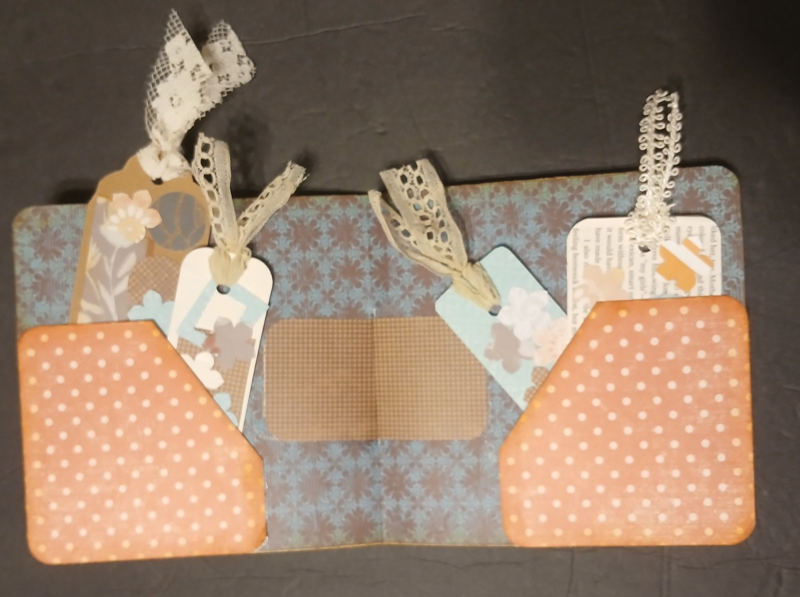 Lace Junk Journal Large Set Handmade Folio Ephemera Romantic Shabby JB