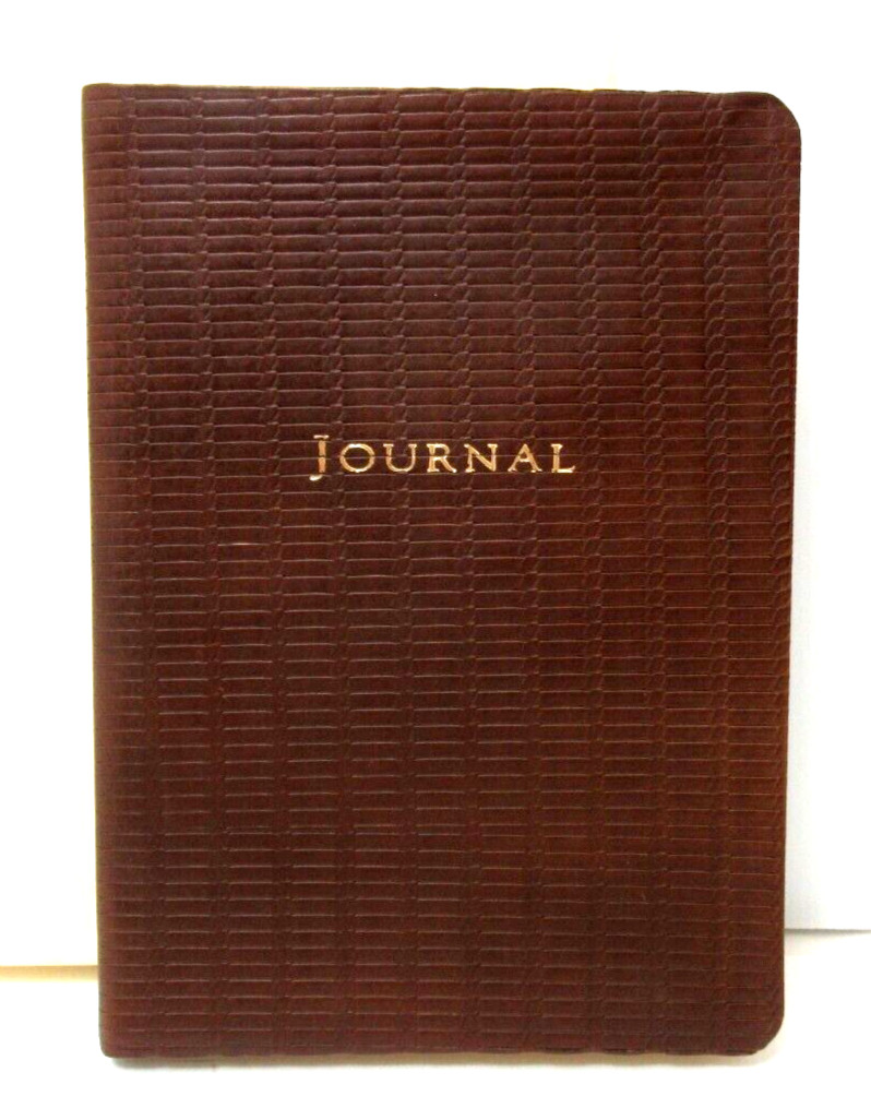 Leather Soft Cover Journal 7″ 224 Lined Pages Graphic Image Brown