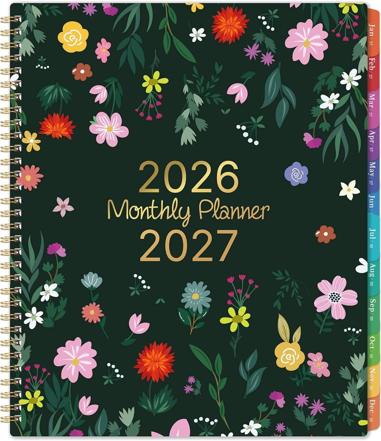 Ultimate Monthly Planner 2026-2027 – Colorful Tabs, Eco-Friendly, Ink-Resistant