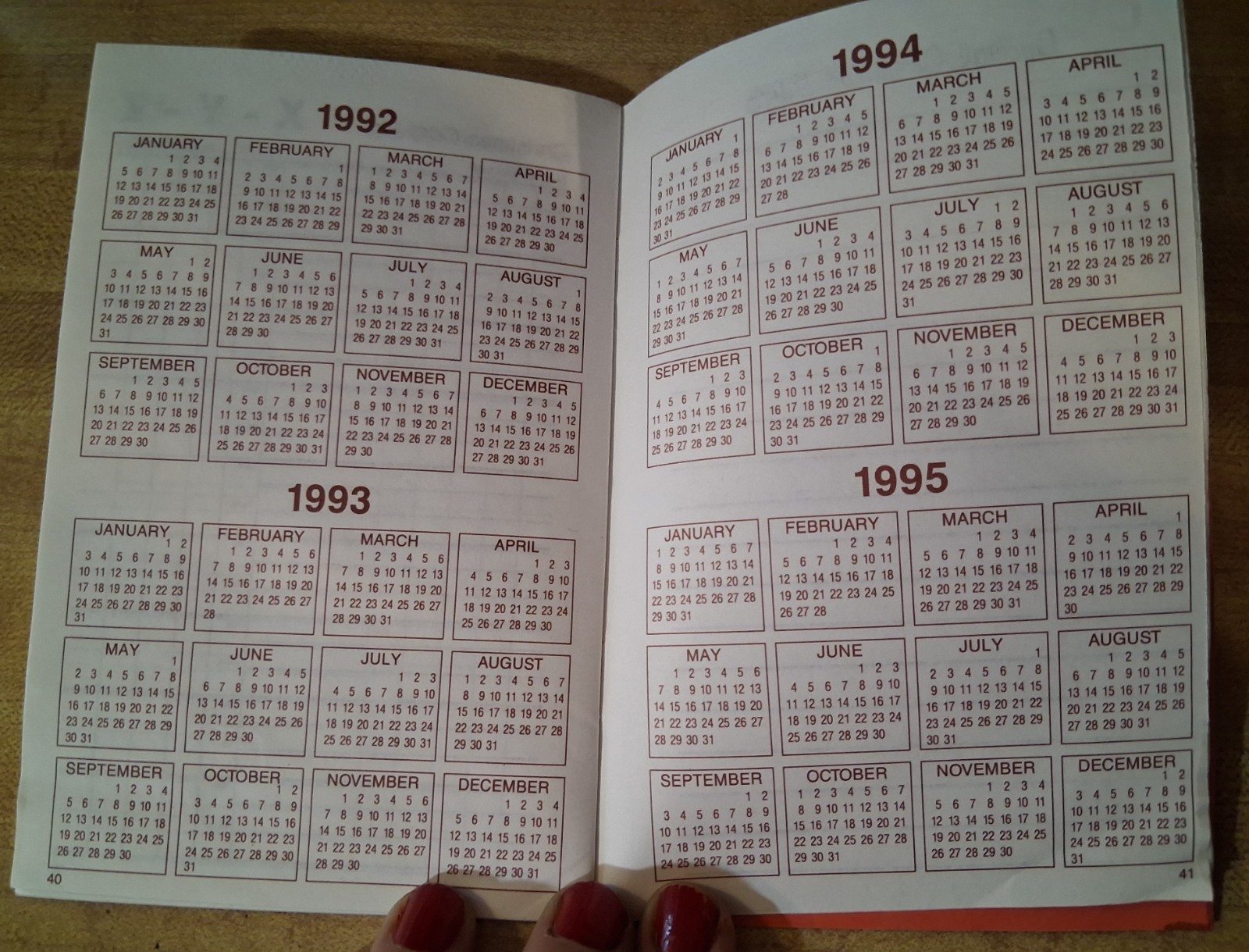 1991 Christmas Planner VTG Address Book Xmas Card Gift Calendar Recipe NOS 5×4″