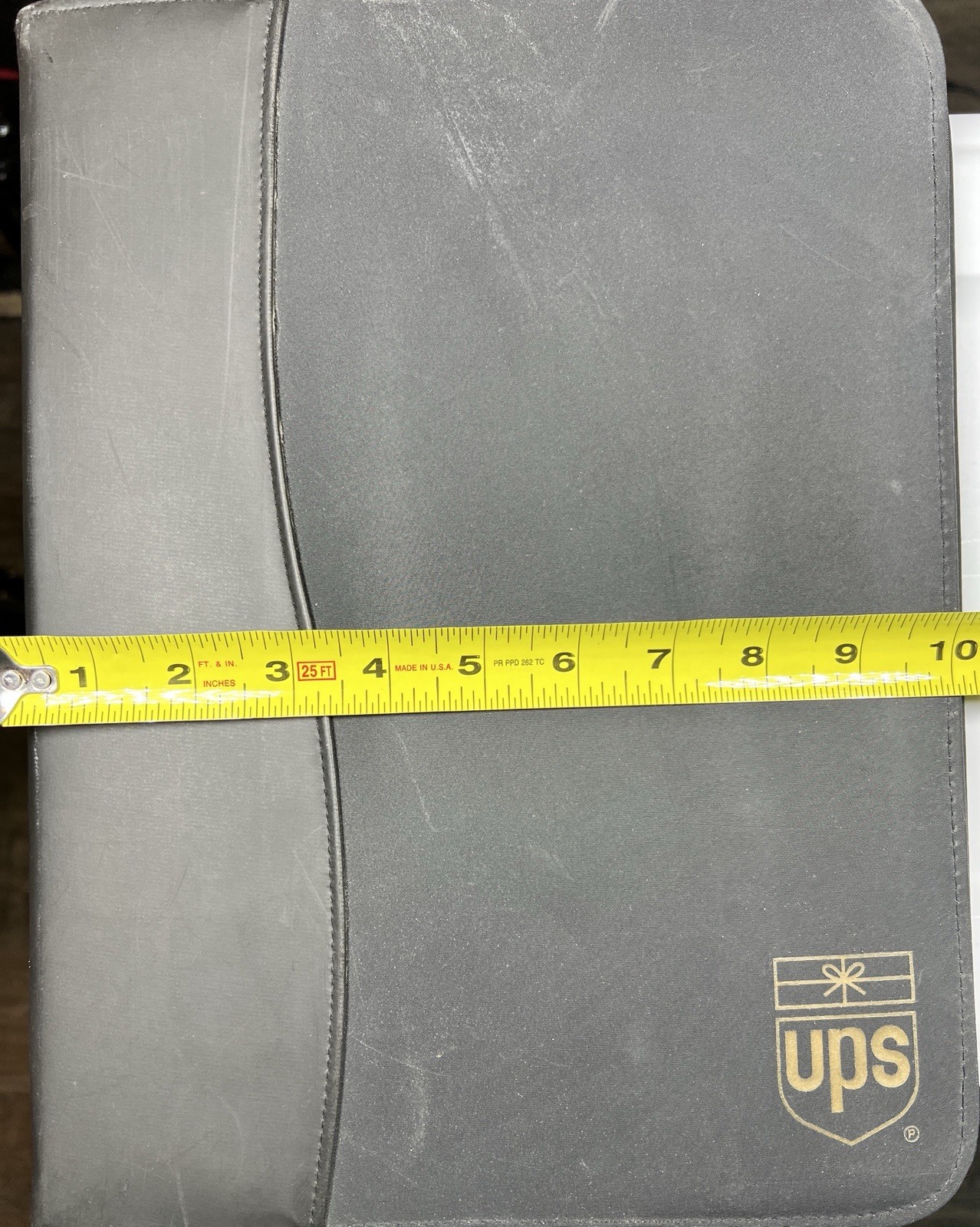 UPS Zippered Portfolio Organizer Binder Document Case Business Padfolio