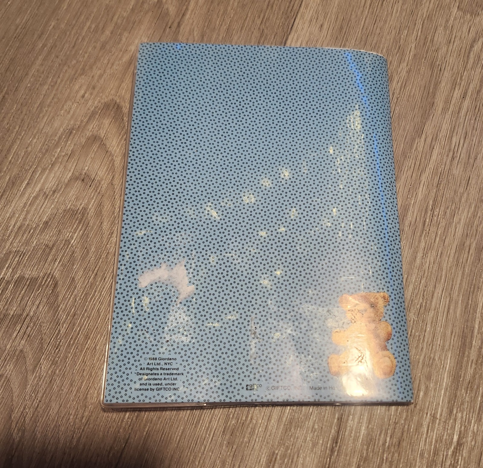 Vintage 1988 Telephone Address Book Teddy Bear Themed Unused PVC Cover Giftco