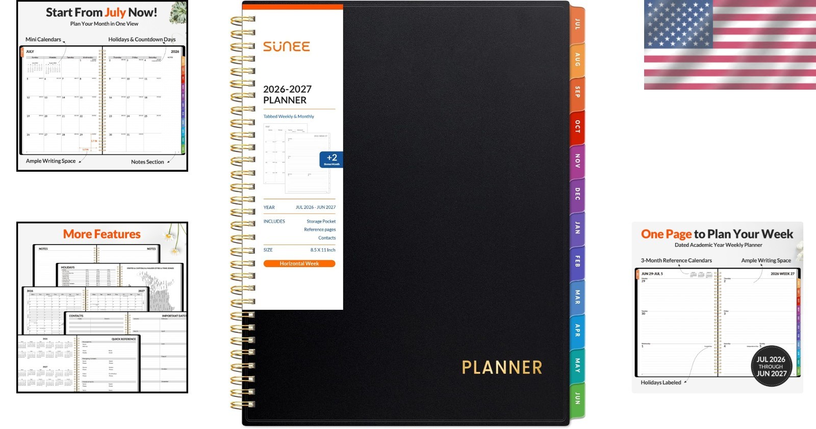 Student Teacher Planner – 8.5″x11″, July 2026 to June 2027
