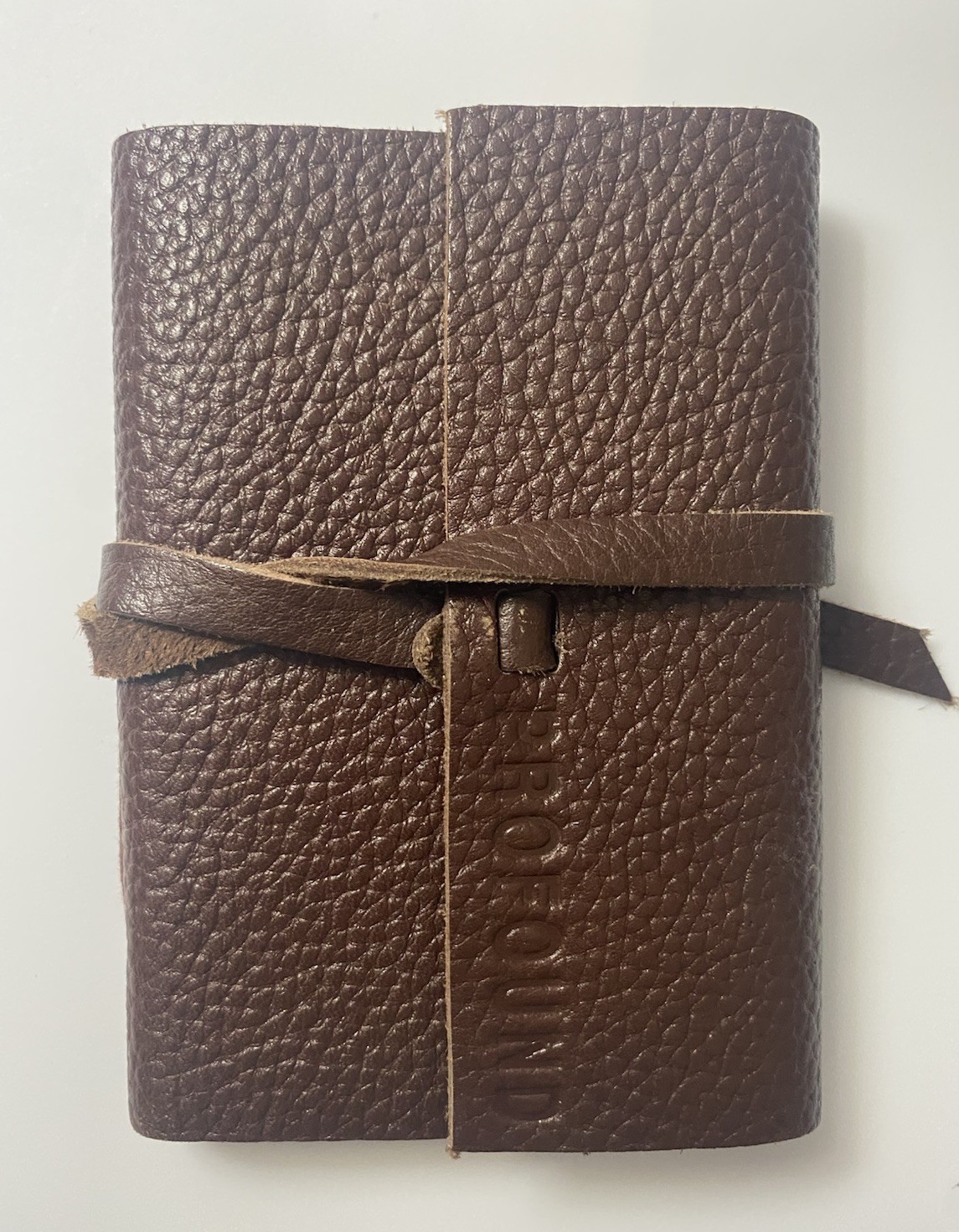 Profound Genuine Leather Journal Pocket Size Pre Owned Not Used! Refillable!!