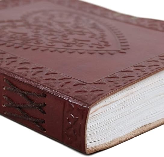 Handmade Leather Diary 6×8 Lined Paper Lock Journal Vintage Notebook|200 Pages|