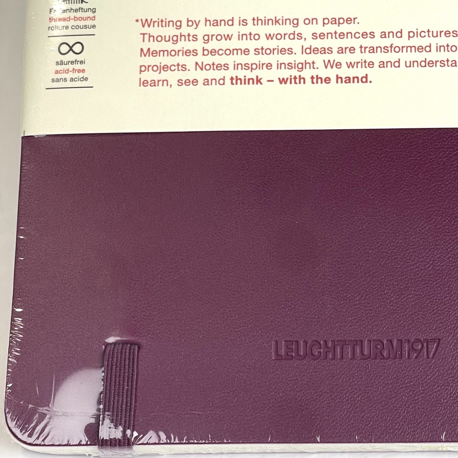 Lot of 3 – Leuchtturm 1917 Paperback B6+ Softcover Plain Notebooks Blue Red NEW