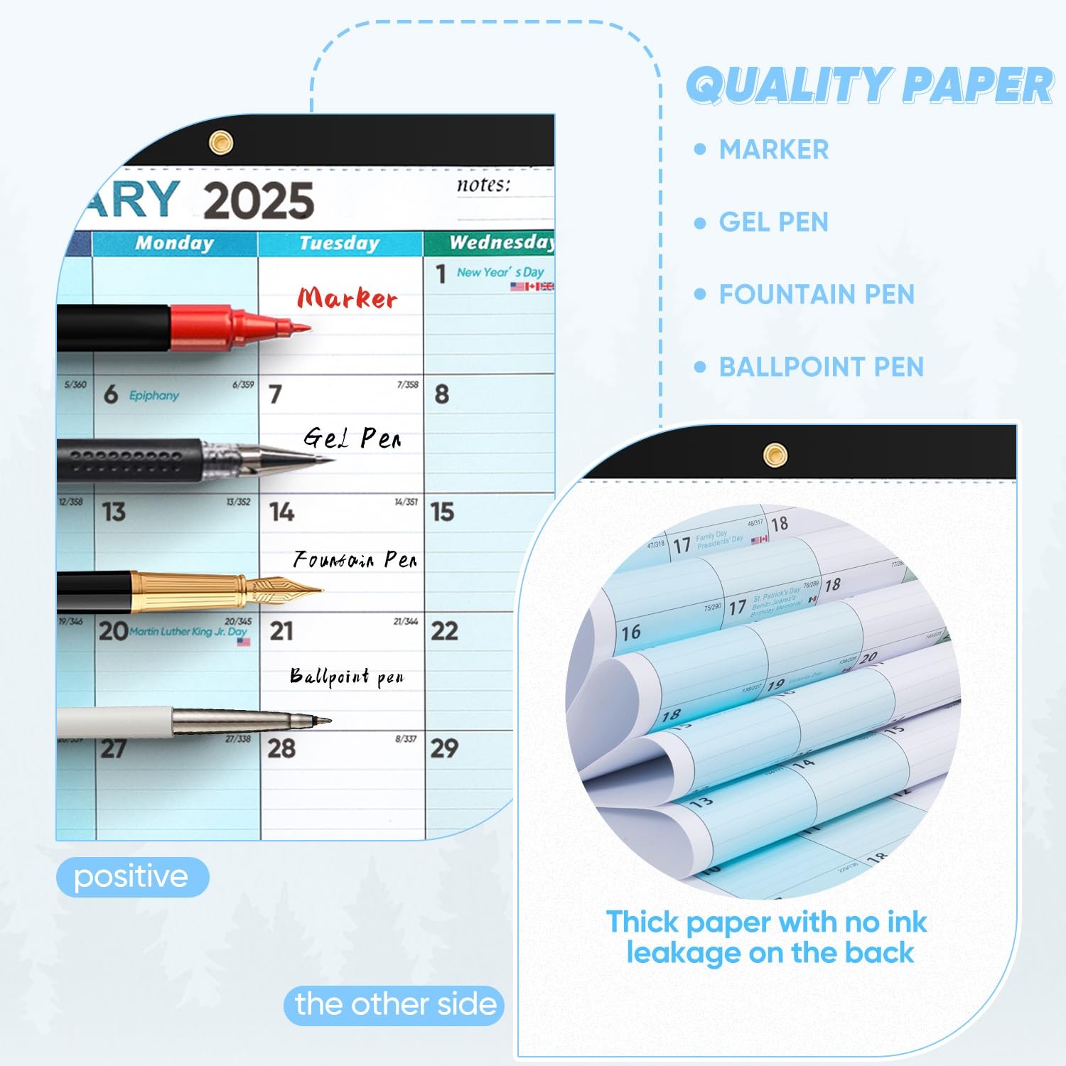 Desk Calendar 2026 with Stickers 18 Months Jan. 2026-Jun. 2027, Colorful