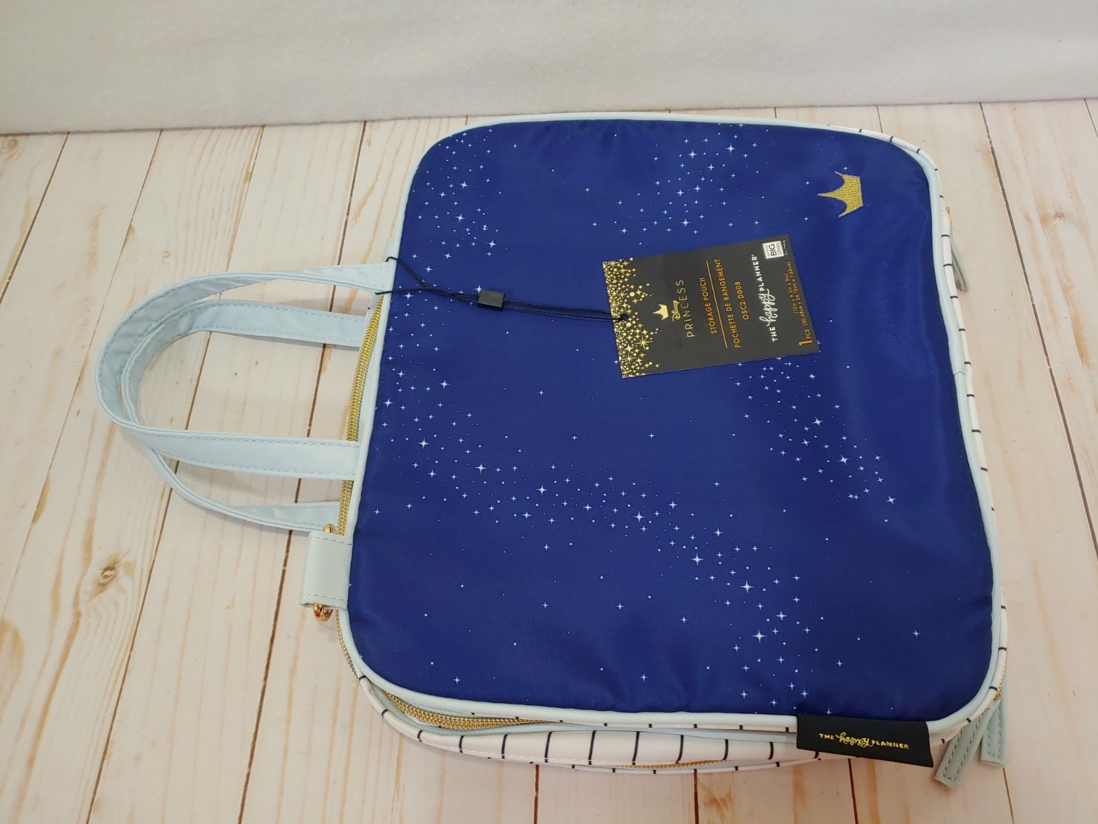 The Happy Planner Disney Princess Storage Pouch Zip Around Carry Bag New W Tag