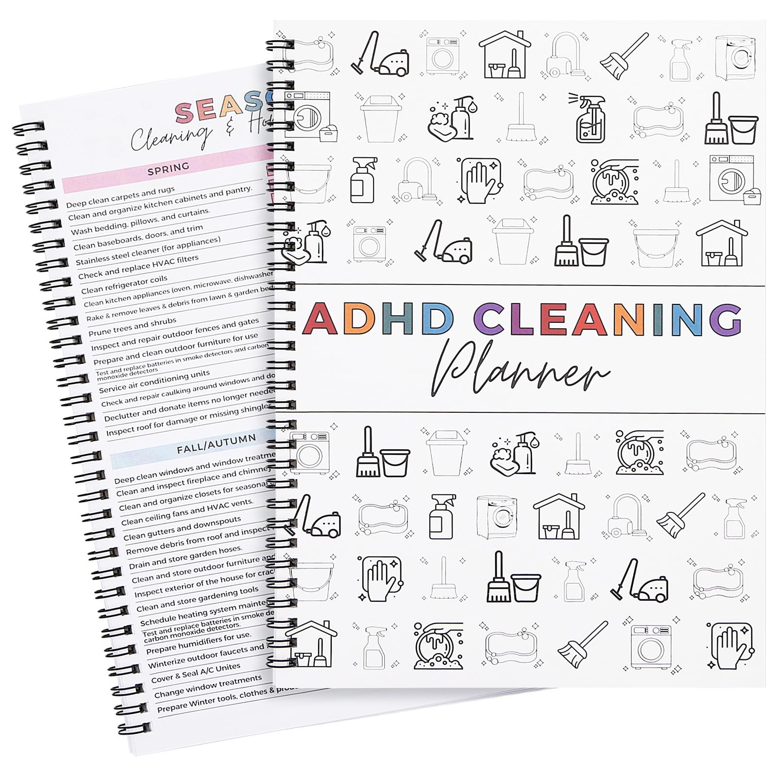 Cleaning Planner, Cleaning Schedule and Checklist Organizer,Daily Weekly Monthly