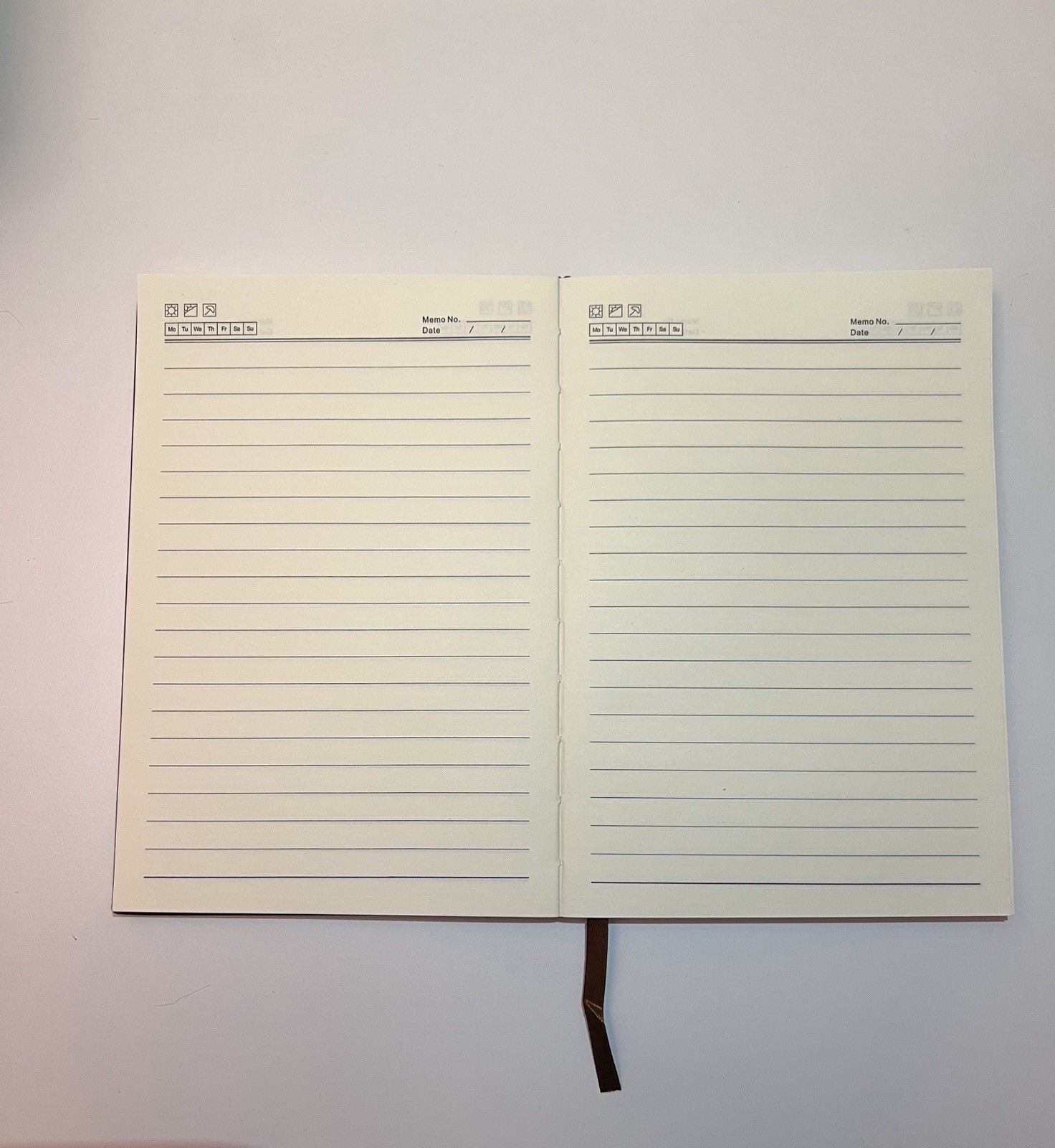 Set of 2 Lined Notebook A5. Color Light Brown. Free Shipping USA
