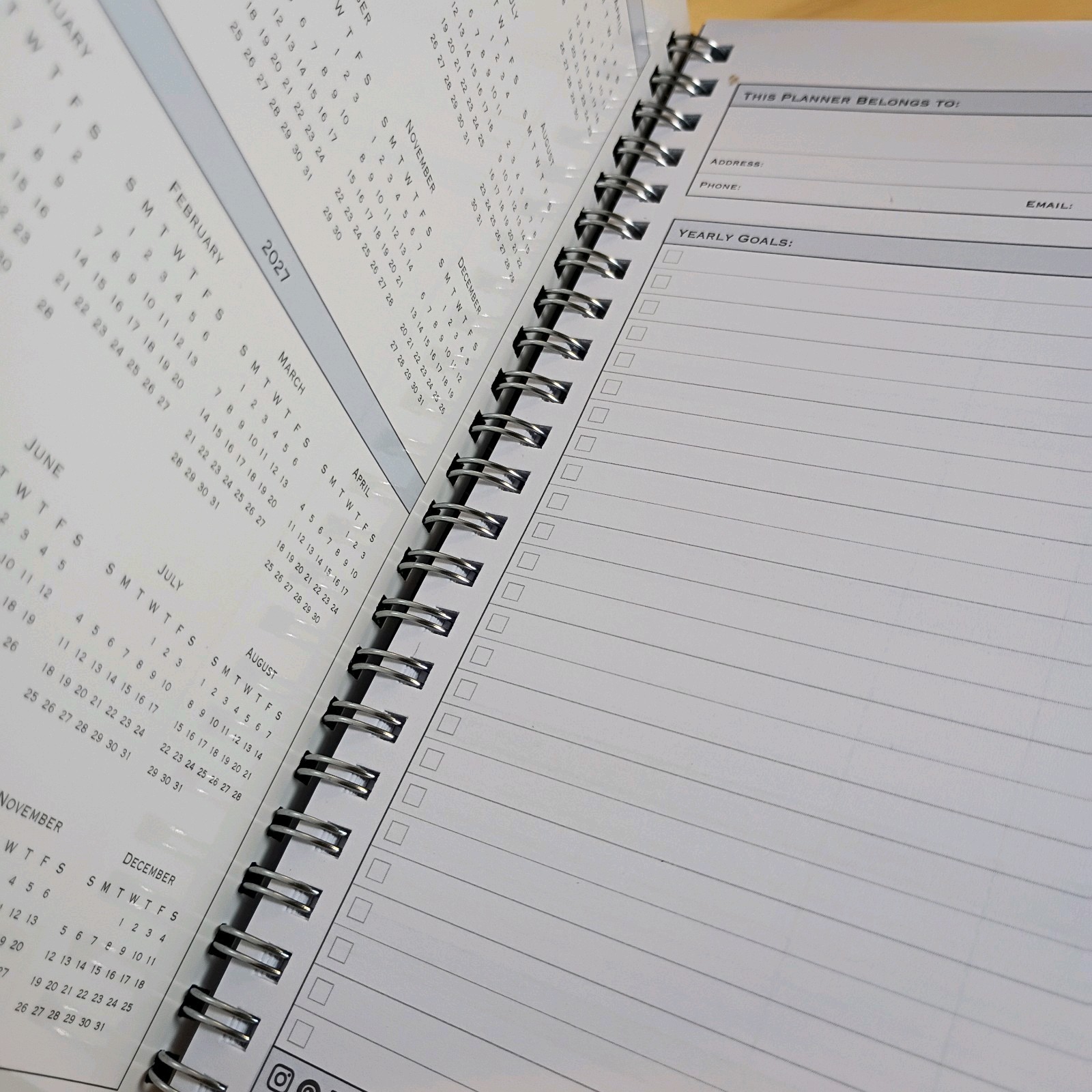 Blue Sky Refillable Planning Calendar 2026 Tabbed New .
