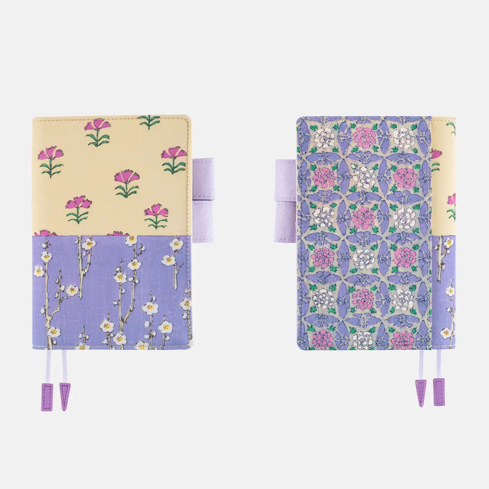Hobonichi Techo Original A6 Cover Unsodo Bijutsukai Plum & Dianthus