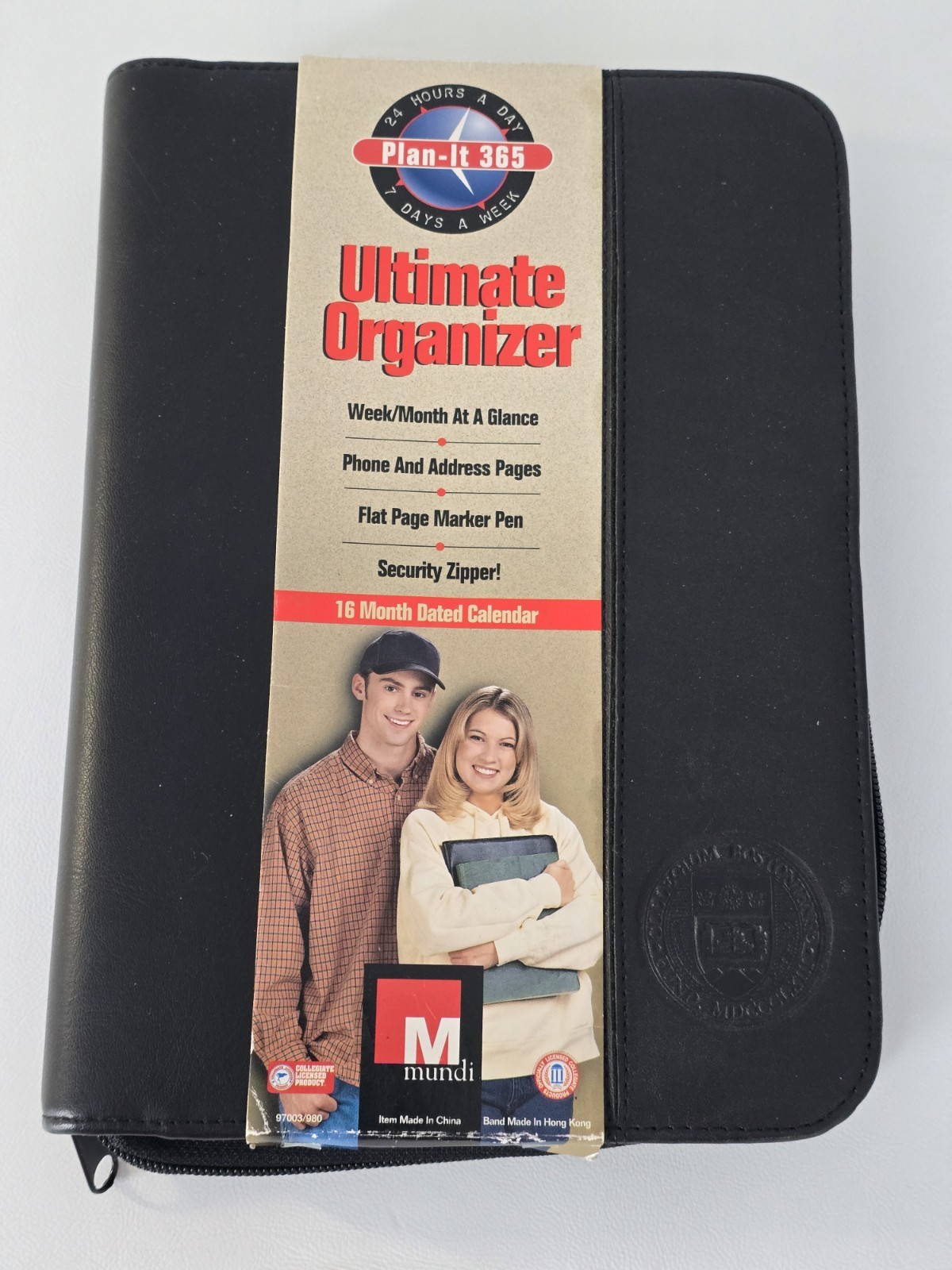 New Mundi Ultimate Organizer Planner Black Wallet Binder Unused
