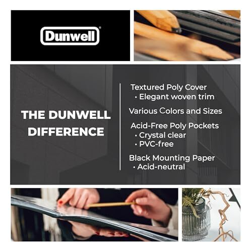 Dunwell Art Portfolio 9×12 Folder – (Black) with Assorted Sizes , Colors