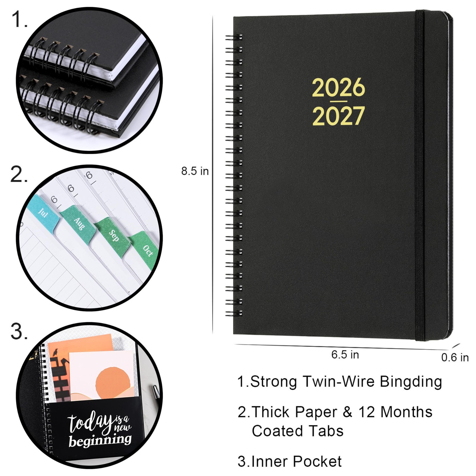 Planner 2026-2027 – Planner 2026-2027 Weekly and Monthly from Jul. 2026 – Jun.