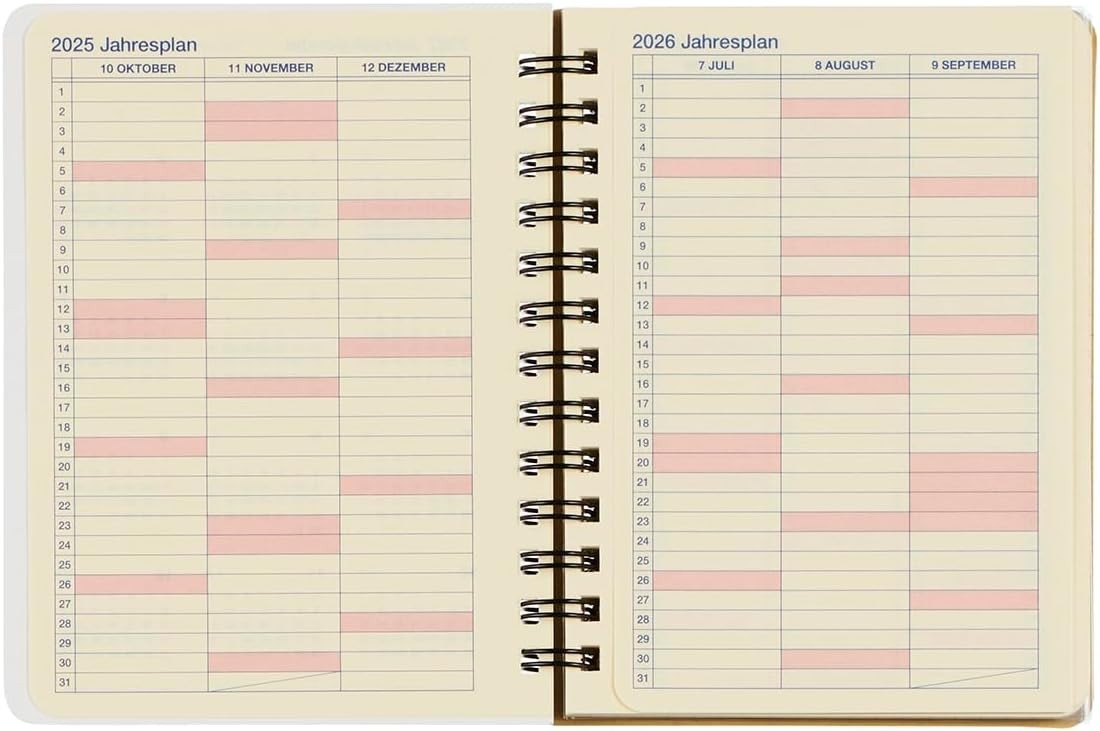 Delphonics JAPAN Rollbahn 2026 Planner Starts October 2025 A5 size
