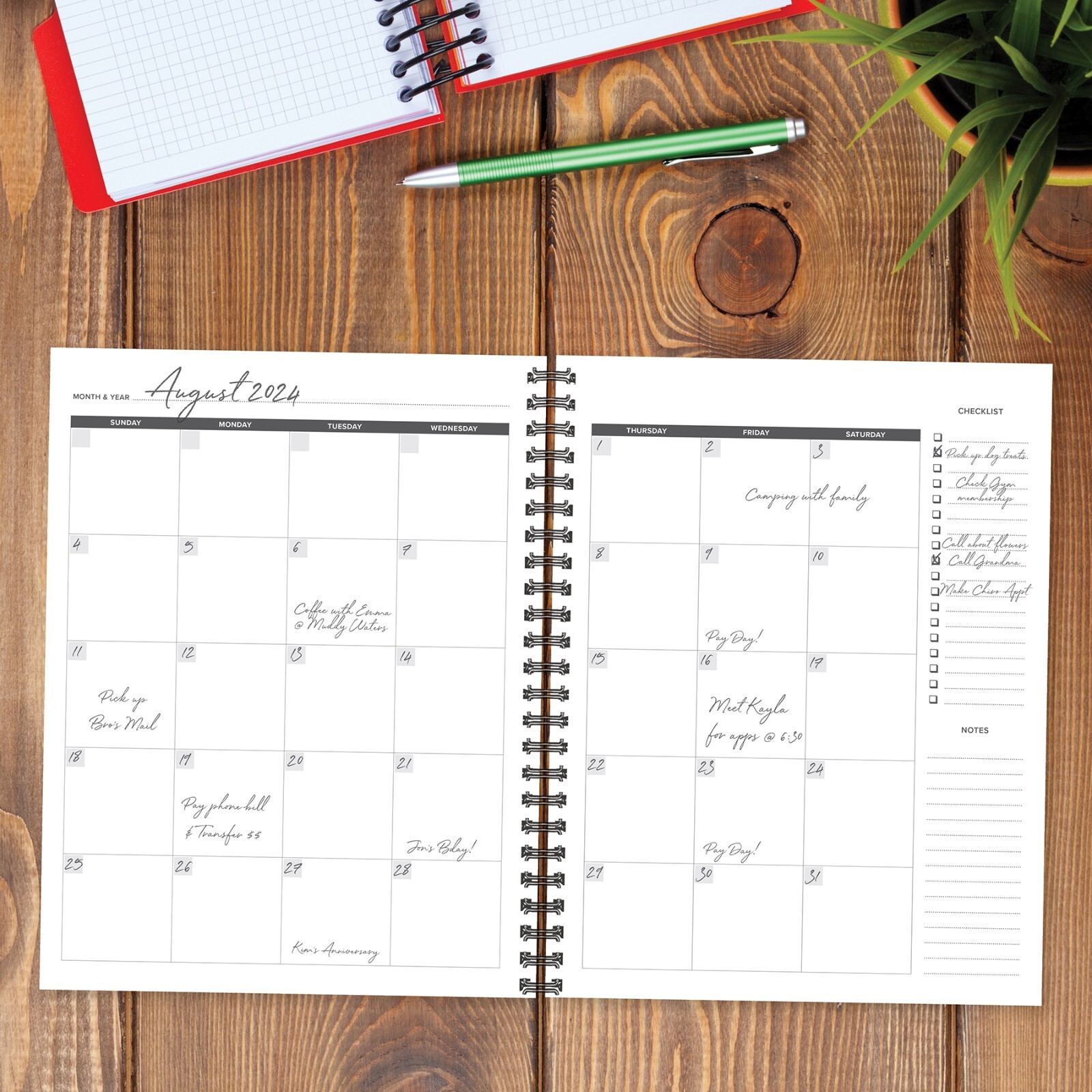 Budget 8.5″ x 11″ Undated Monthly Planner