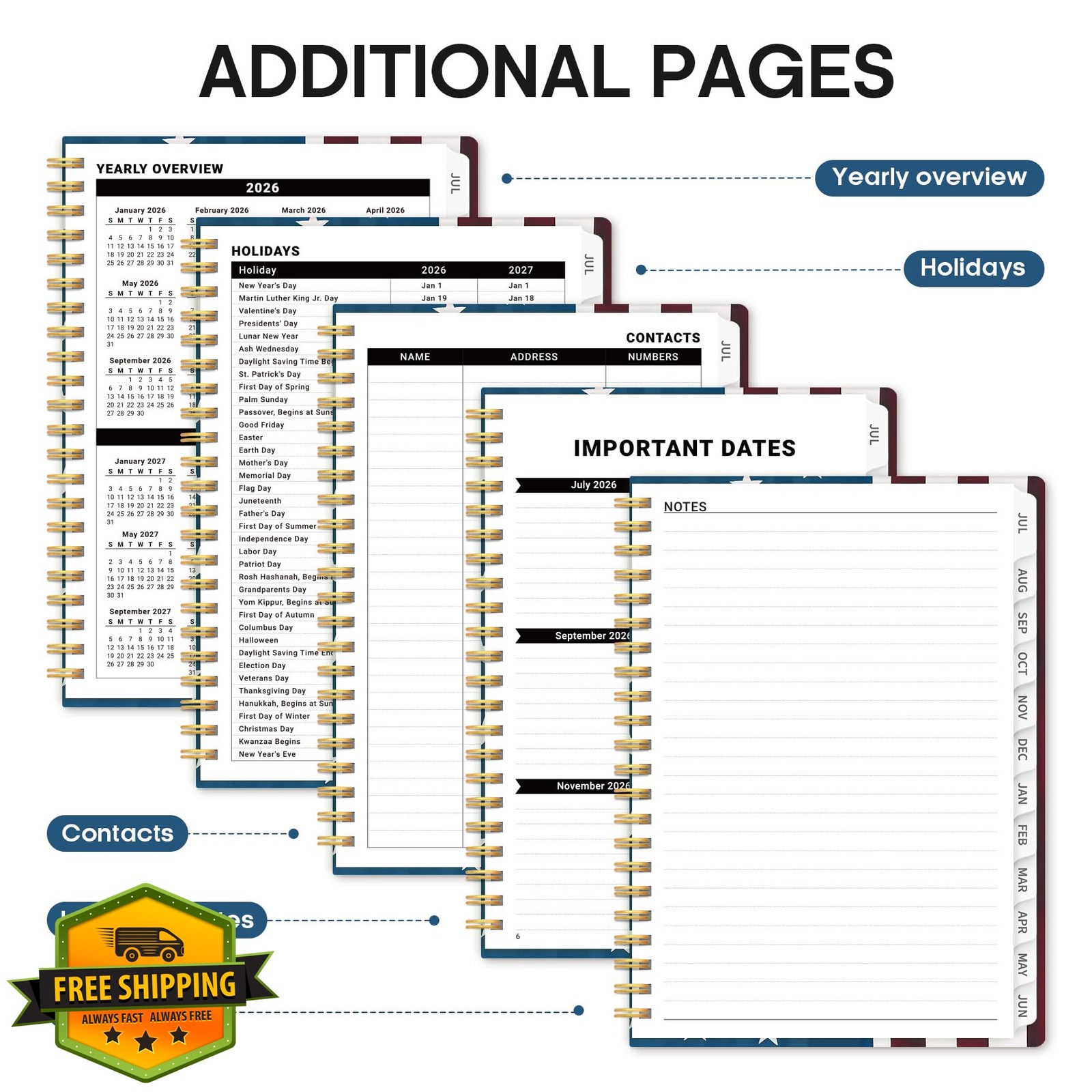 Taja Planner 2026-2027 K-Star Riders A5 6.3×8.5