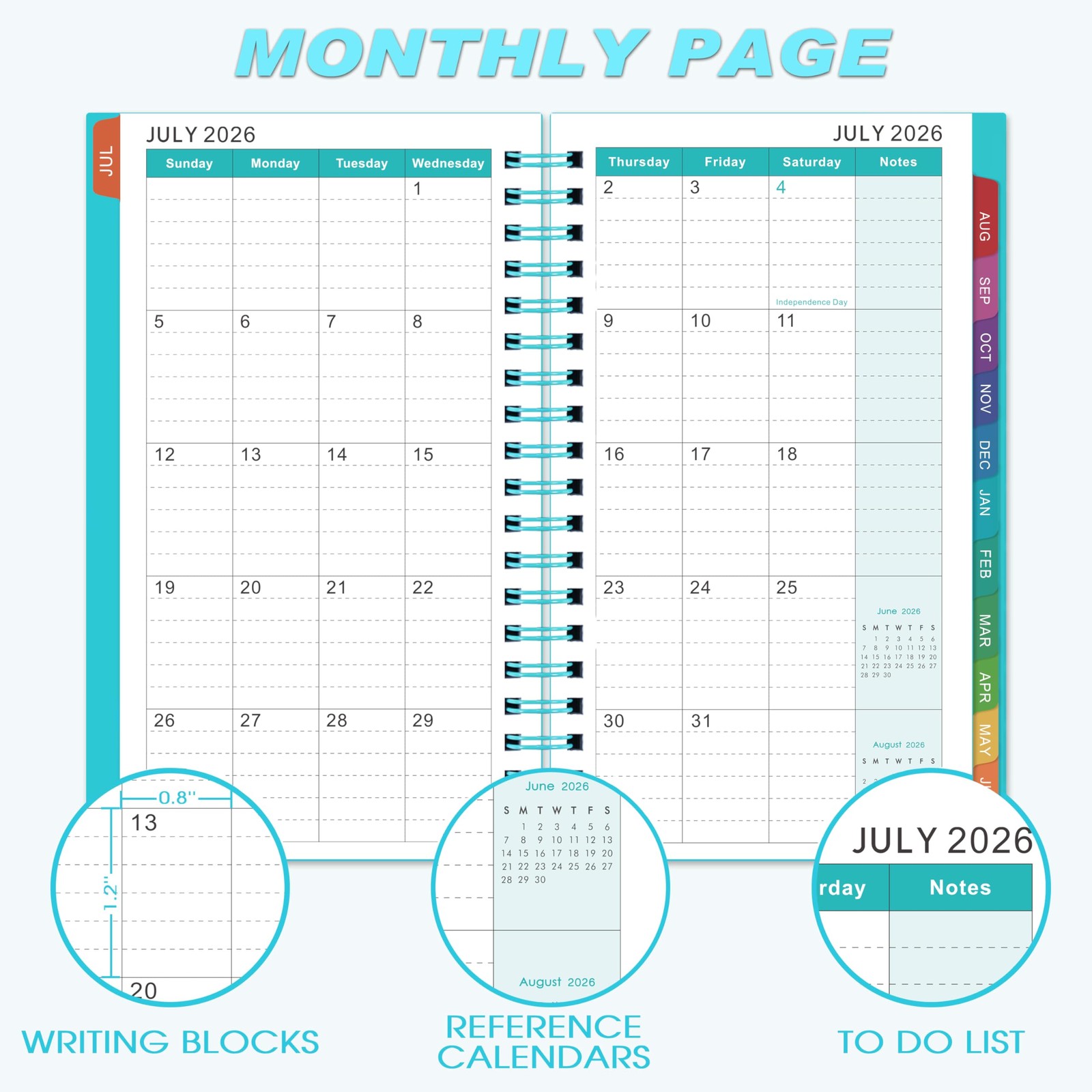 2026-2027 Pocket Calendar/Planner – Weekly & Monthly Pocket Planner for Purse…