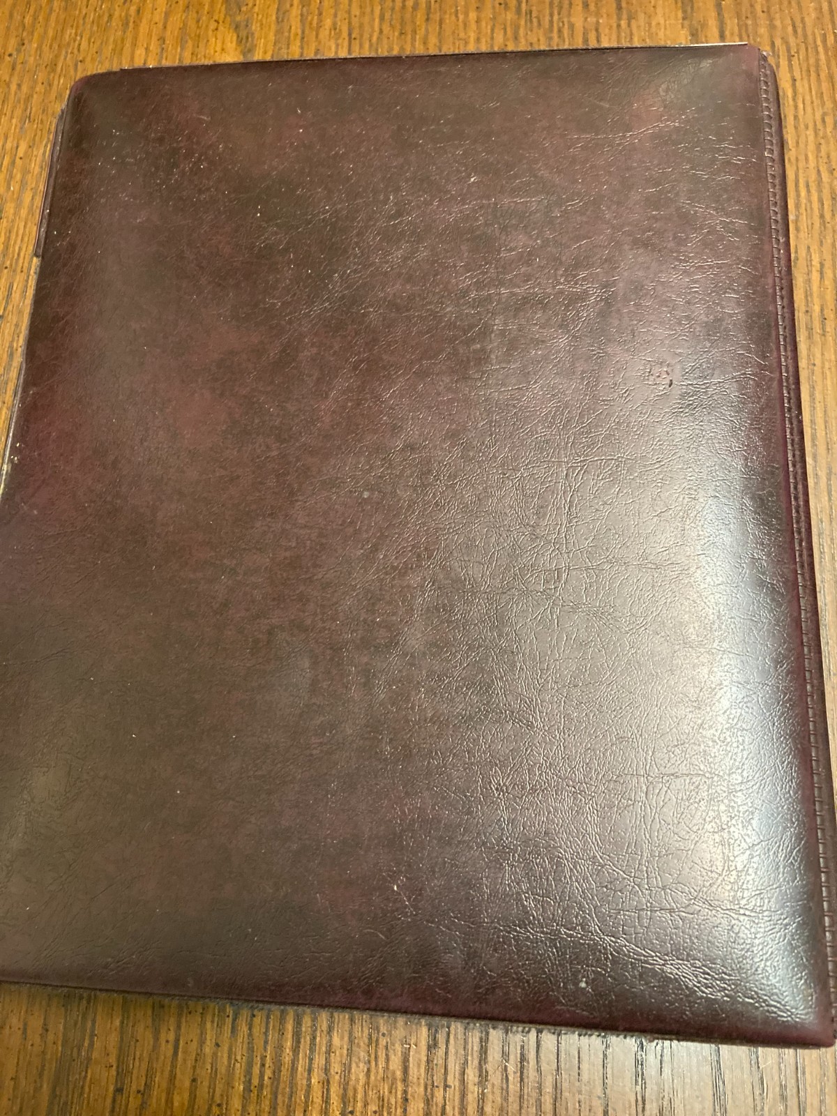 Vintage Franklin Quest Burgundy Faux Leather Planner 7-Ring Binder