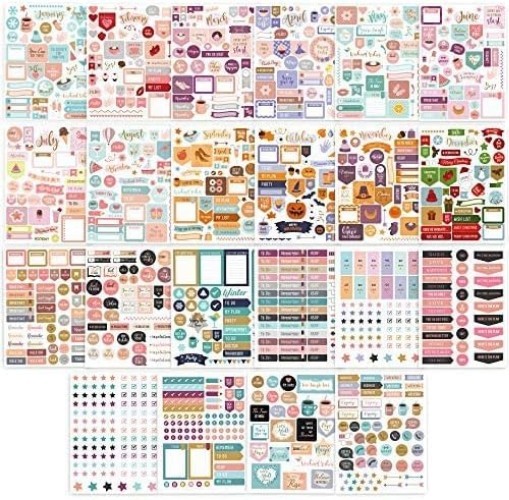 Aesthetic Monthly Planner Stickers – 1100+ Beautiful Design Accessories Enhan…