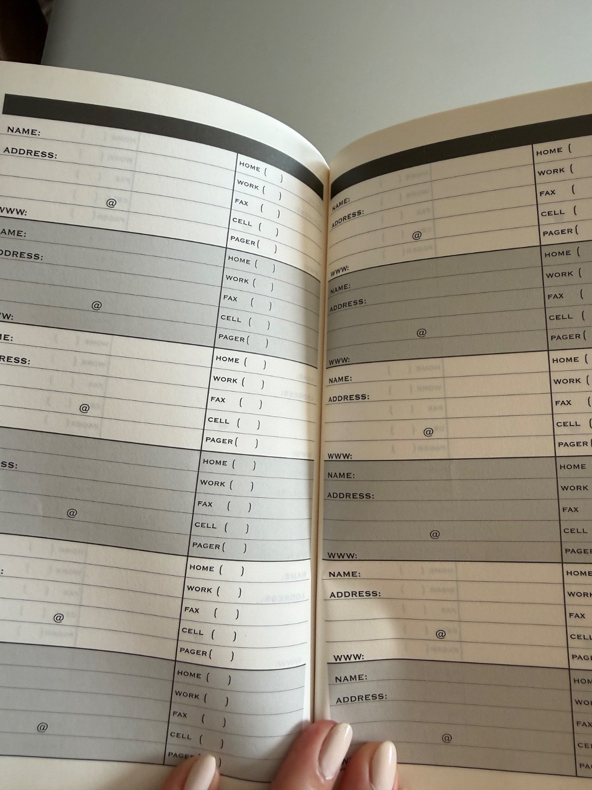 Vinyl Cover Telephone Address Book with Alphabetical Tabs 624 Entries 5×8 Inches