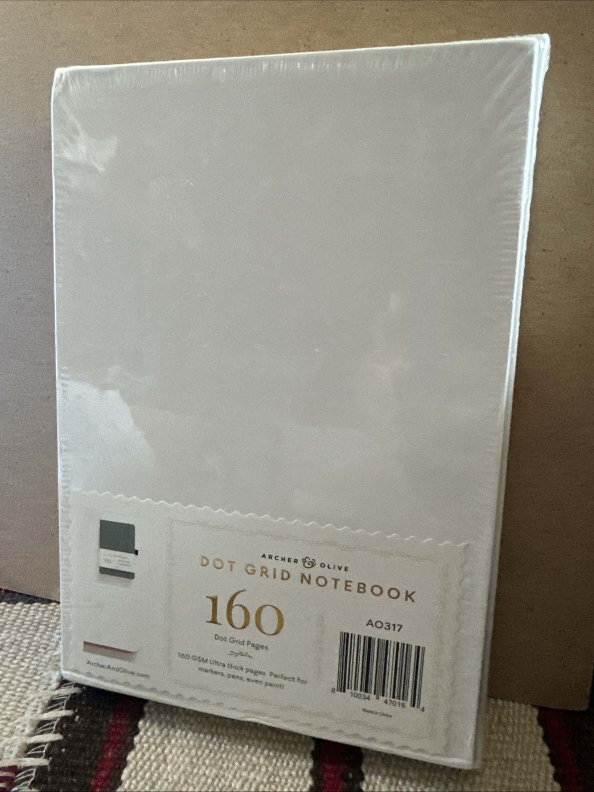 Archer & Olive 160 Dot Grid Notebook Pages Green(?) Teal Plain AO317 NIB 9”