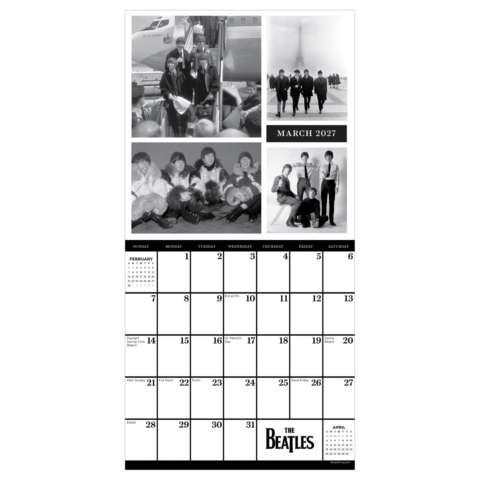 2027 The Beatles Mini Calendar