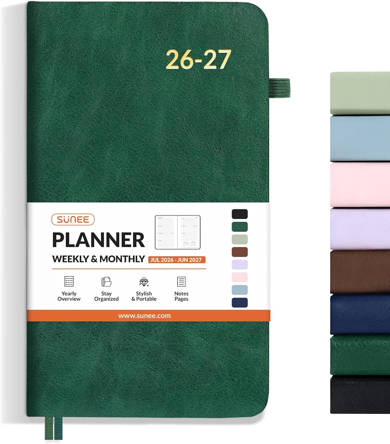 2026-2027 Pocket Weekly Planner for Purse 3.5″ x 6″ – 12 Month (July 2026 – June