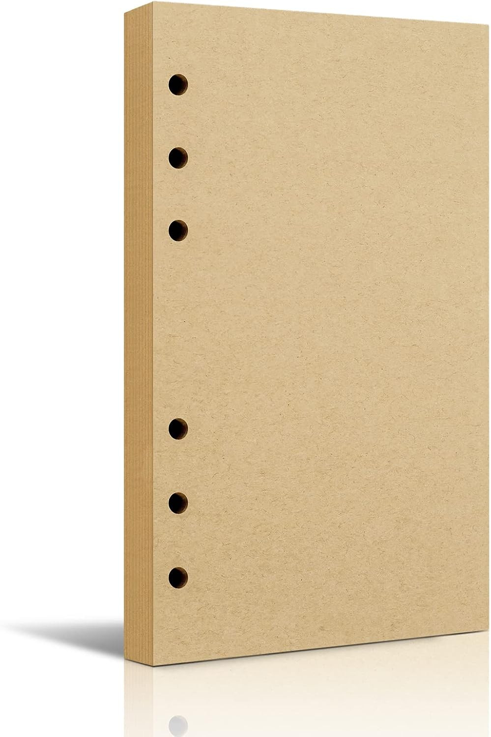 A6 Lined Vintage Refillable Paper, Retro A6 Binder Refills Paper for 6-Ring Bind