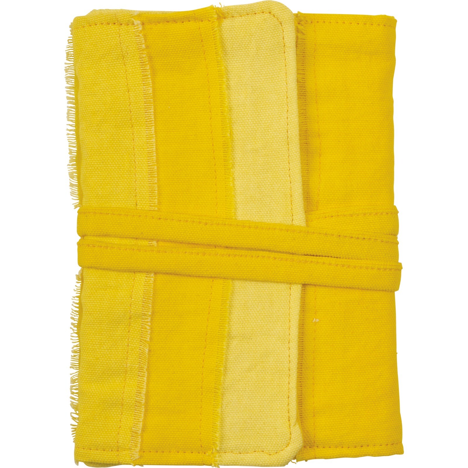 Canvas Journal Notebook – Yellow Ombre Stripe 48 Unlined Pages NEW