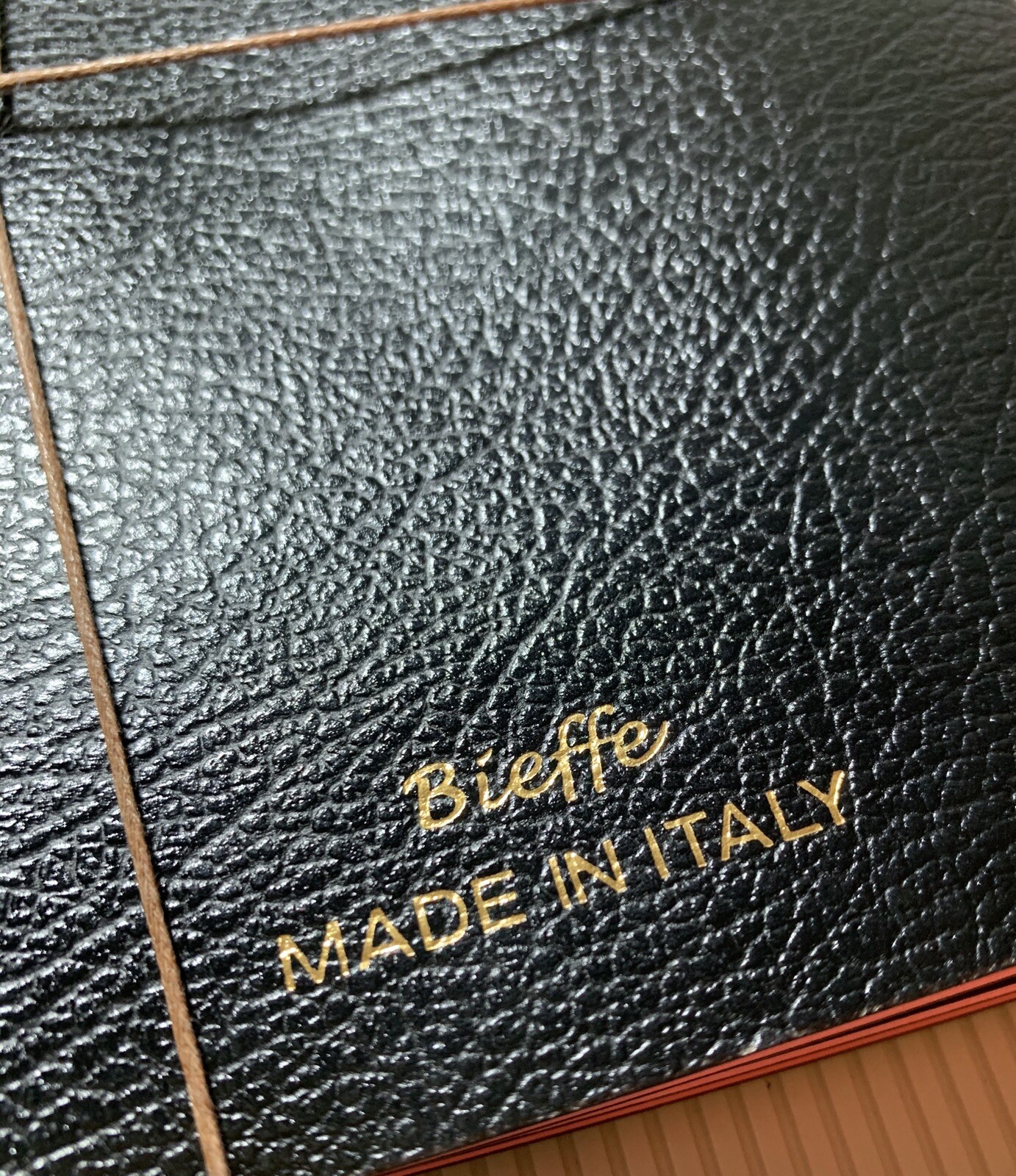 Bieffe Handmade Journal Notebook Made in ITALY 3 Pk Black Leather Birthday Gift
