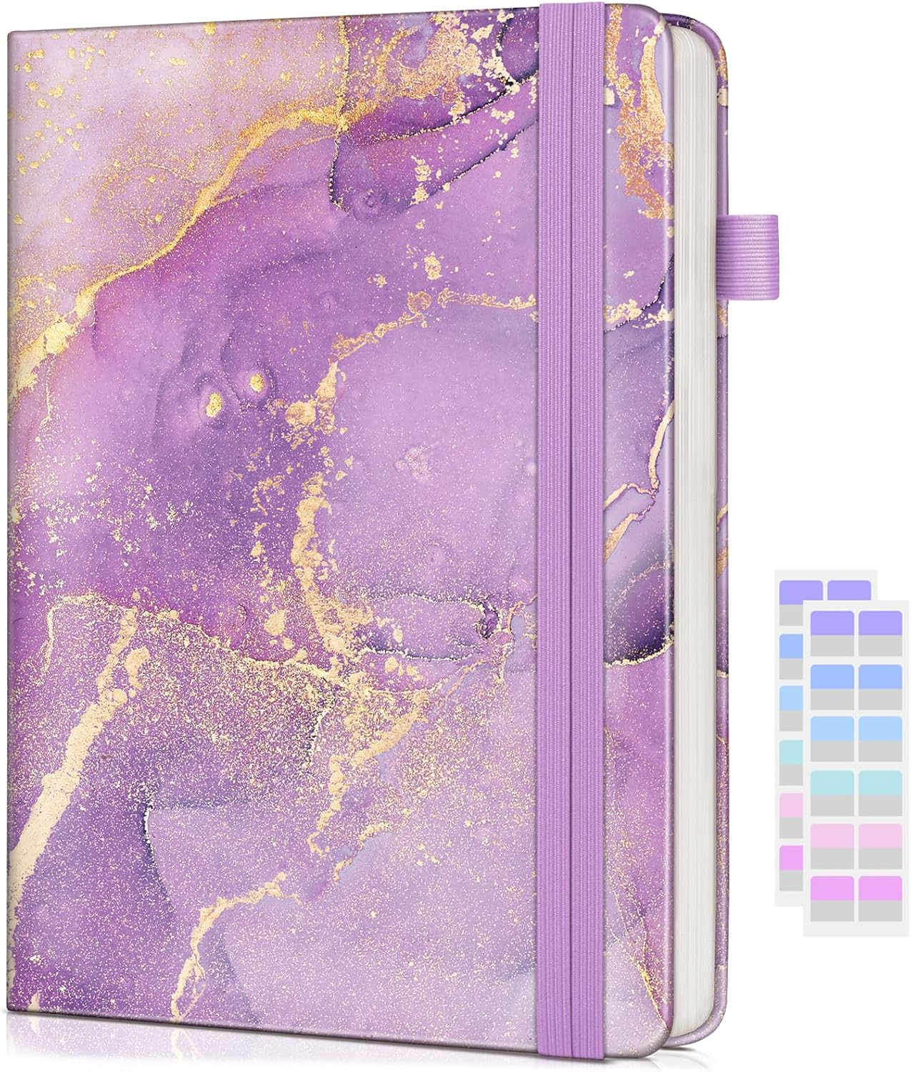 Lined Journal Notebook for Women Men, 256 Numbered Pages Hardcover Notebooks for