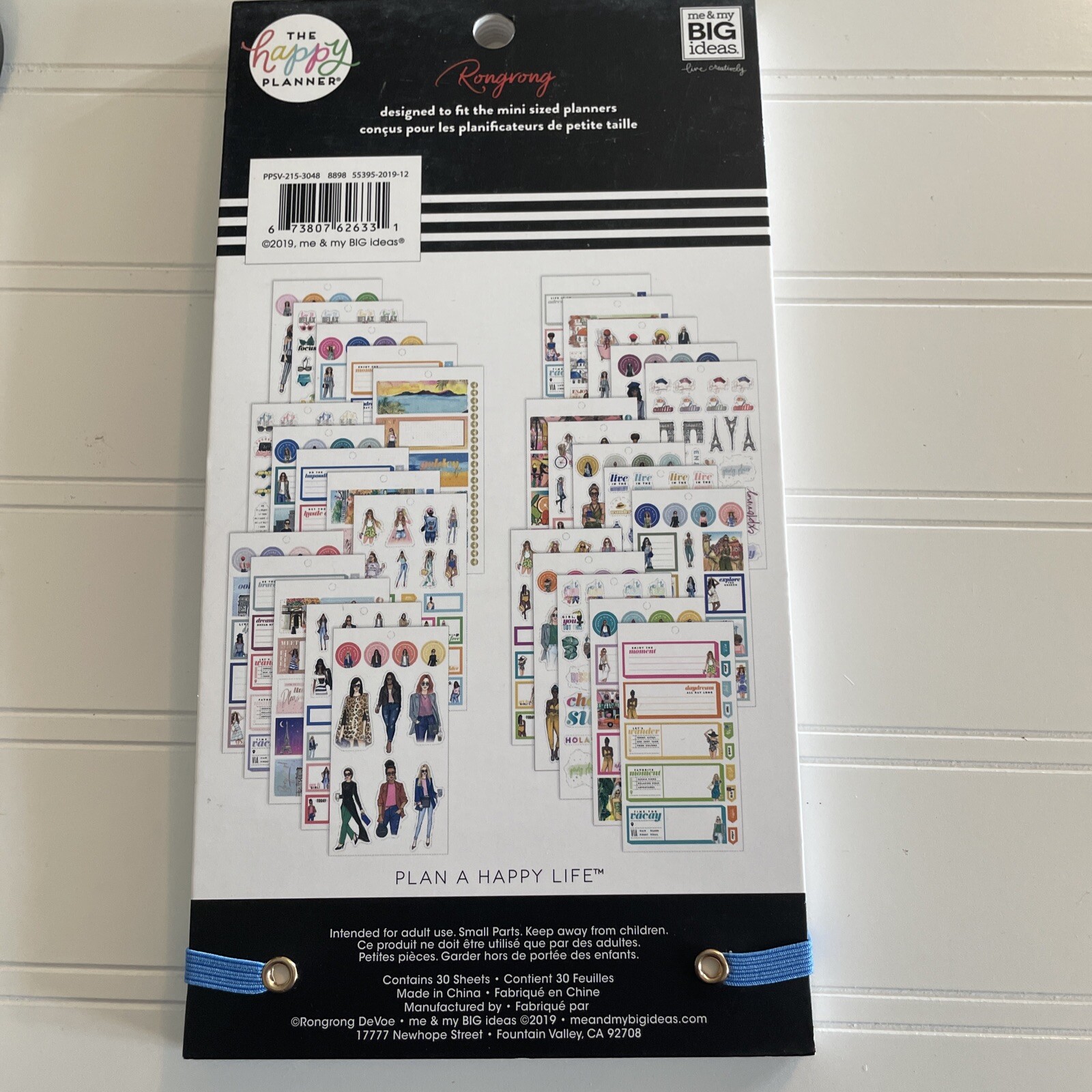 NEW The Happy Planner Sticker Sheet Book Mini Calendar GOING PLACES Rongrong 544