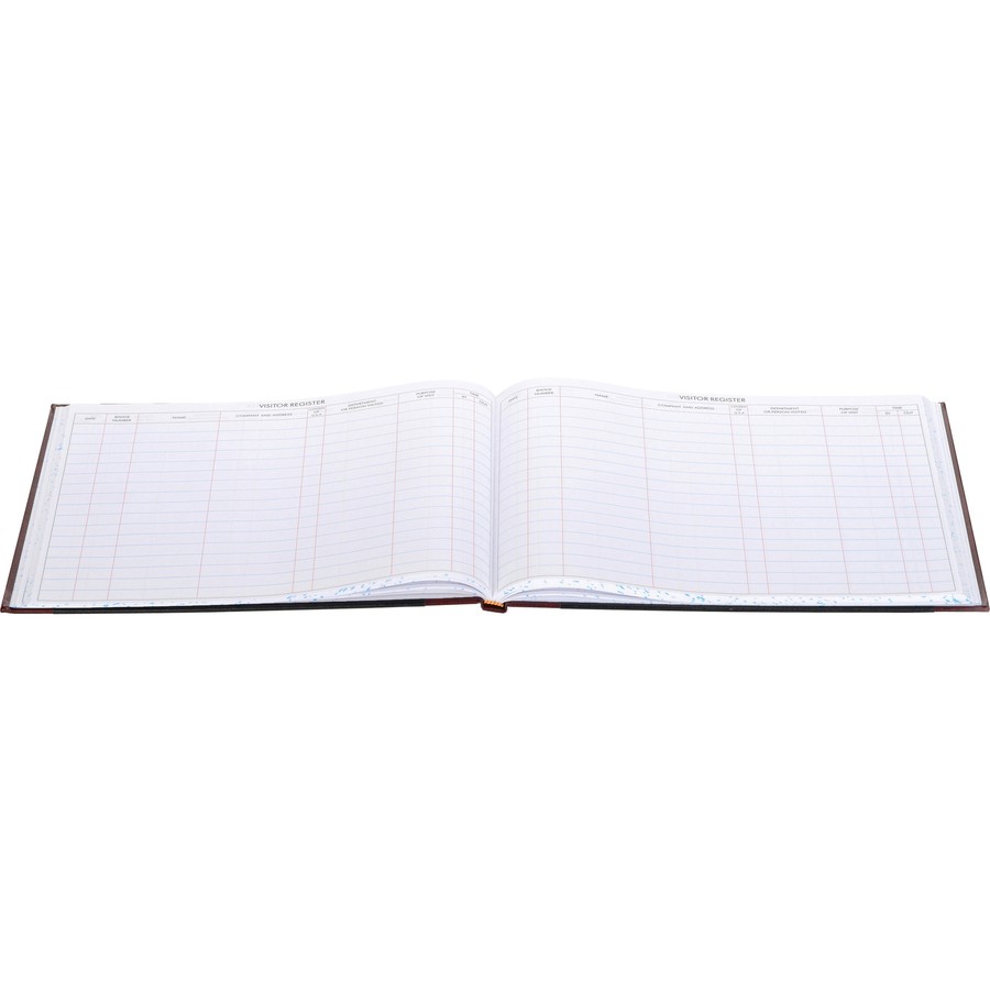 Acco S491 Visitor Register Book 208 Sheets Black 9.5×12.25
