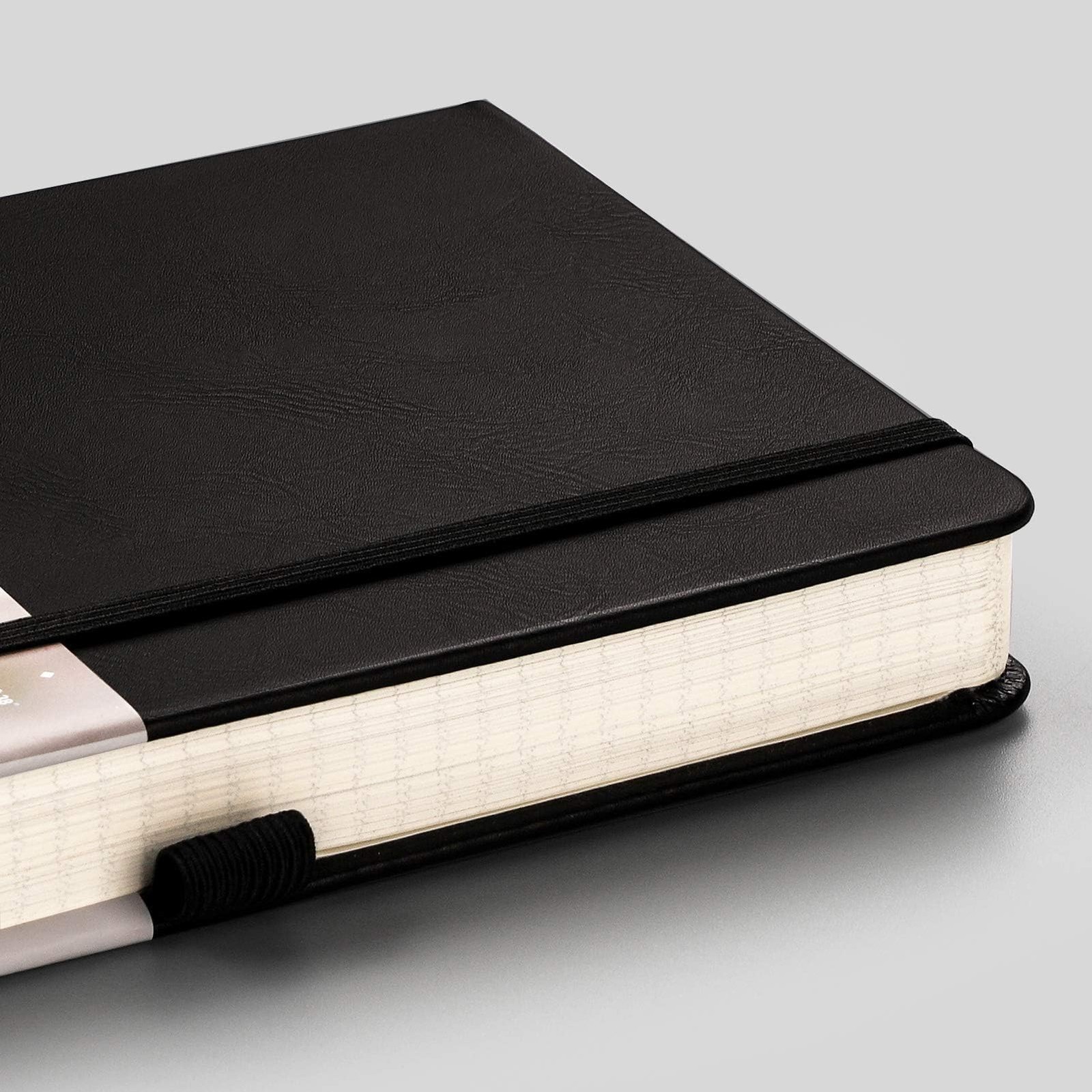 EMSHOI Graph Paper Notebook – 256 Pages A5 A5-Graph, Black